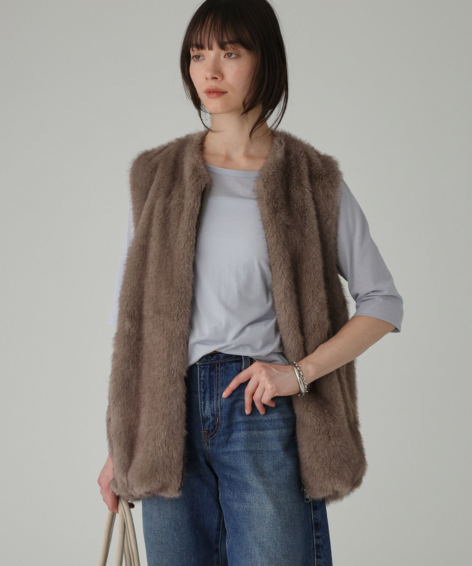 BABYLONE「五分袖シアーTシャツ」|Tシャツ・カットソー|