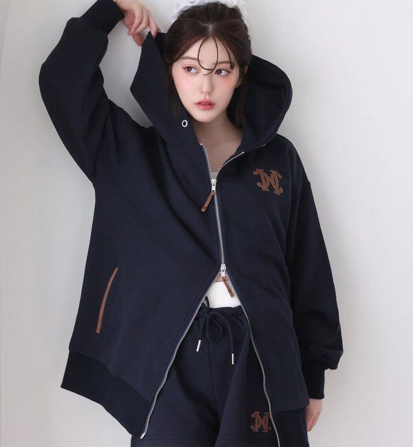  「【セットアップ可能】ロゴ配色パーカー」|プルオーバー|