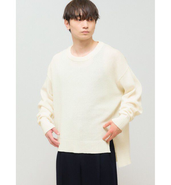 MIDIUMISOLID「MIDIUMISOLID 和紙ウールプルオーバー」|ニット・セーター|