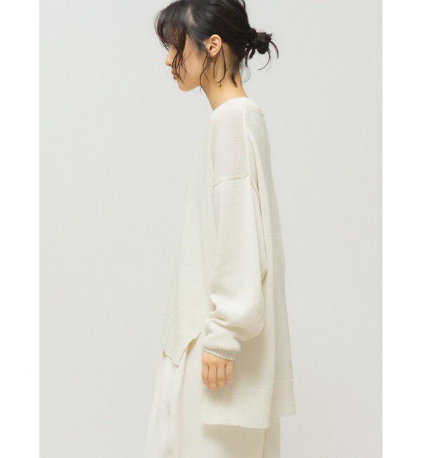 MIDIUMISOLID「MIDIUMISOLID 和紙ウールプルオーバー」|ニット・セーター|