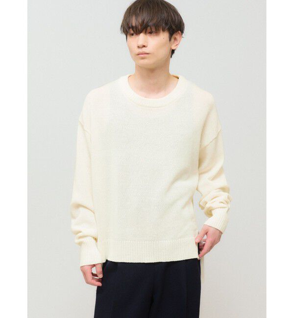 MIDIUMISOLID「MIDIUMISOLID 和紙ウールプルオーバー」|ニット・セーター|