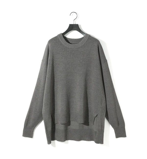 MIDIUMISOLID「MIDIUMISOLID 和紙ウールプルオーバー」|ニット・セーター|グレー