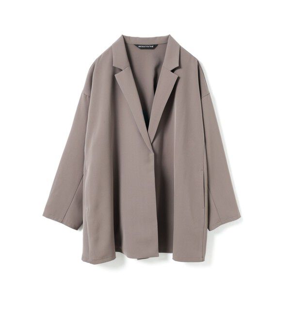 mizuiro ind「mizuiro ind テーラードシャツジャケット」|テーラードジャケット|ベージュ