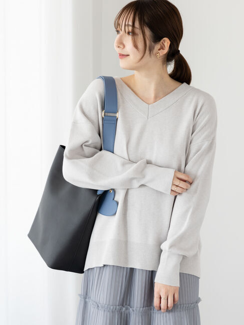 Te chichi TERRASSE「総針Vネックニット」|ニット・セーター|