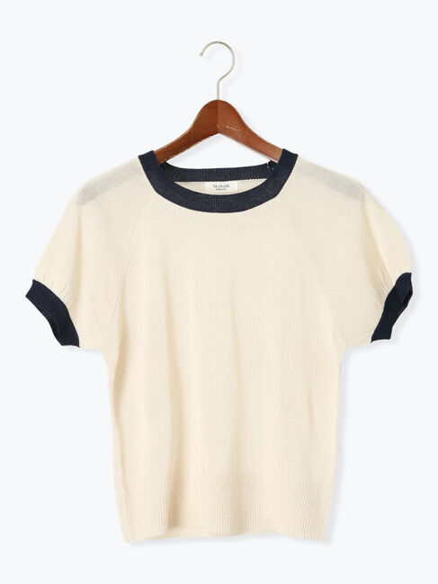 Te chichi TERRASSE「配色ラグランスリーブニット」|ニット・セーター|