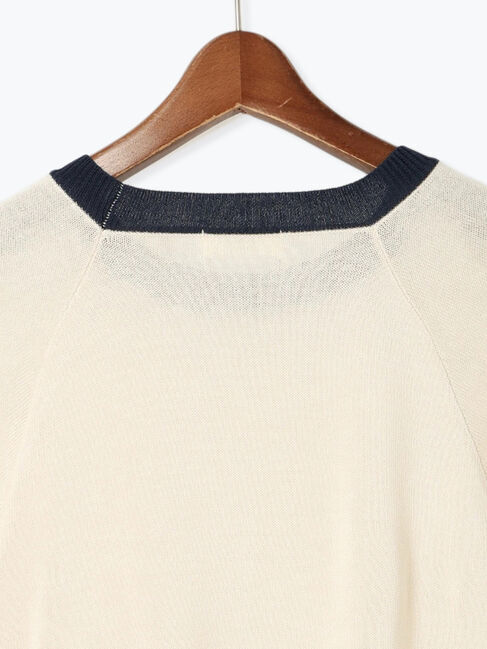 Te chichi TERRASSE「配色ラグランスリーブニット」|ニット・セーター|