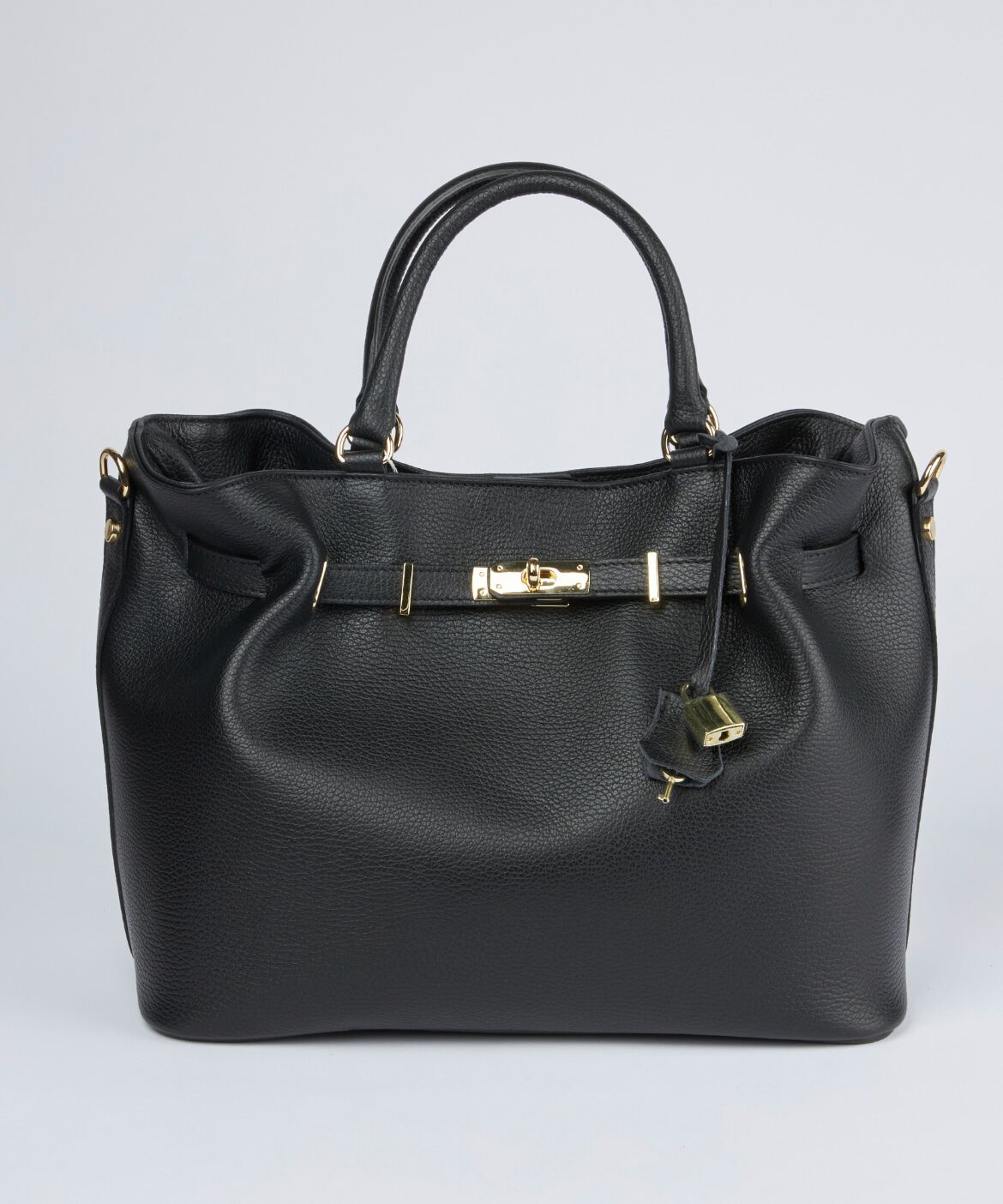 FAVORITE SUKINAMONO「金具付きショルダーバッグLarge《MILOS》」|トートバッグ|ブラック