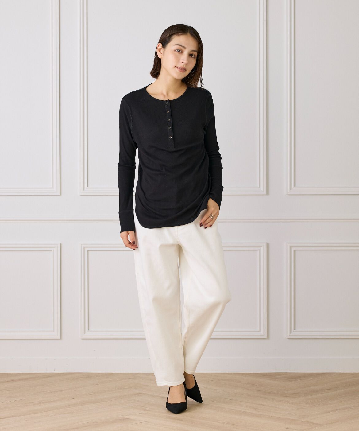 DAY by DAY it&rsquo;s international「ランダムテレコヘンリーネックプルオーバー」|Tシャツ・カットソー|