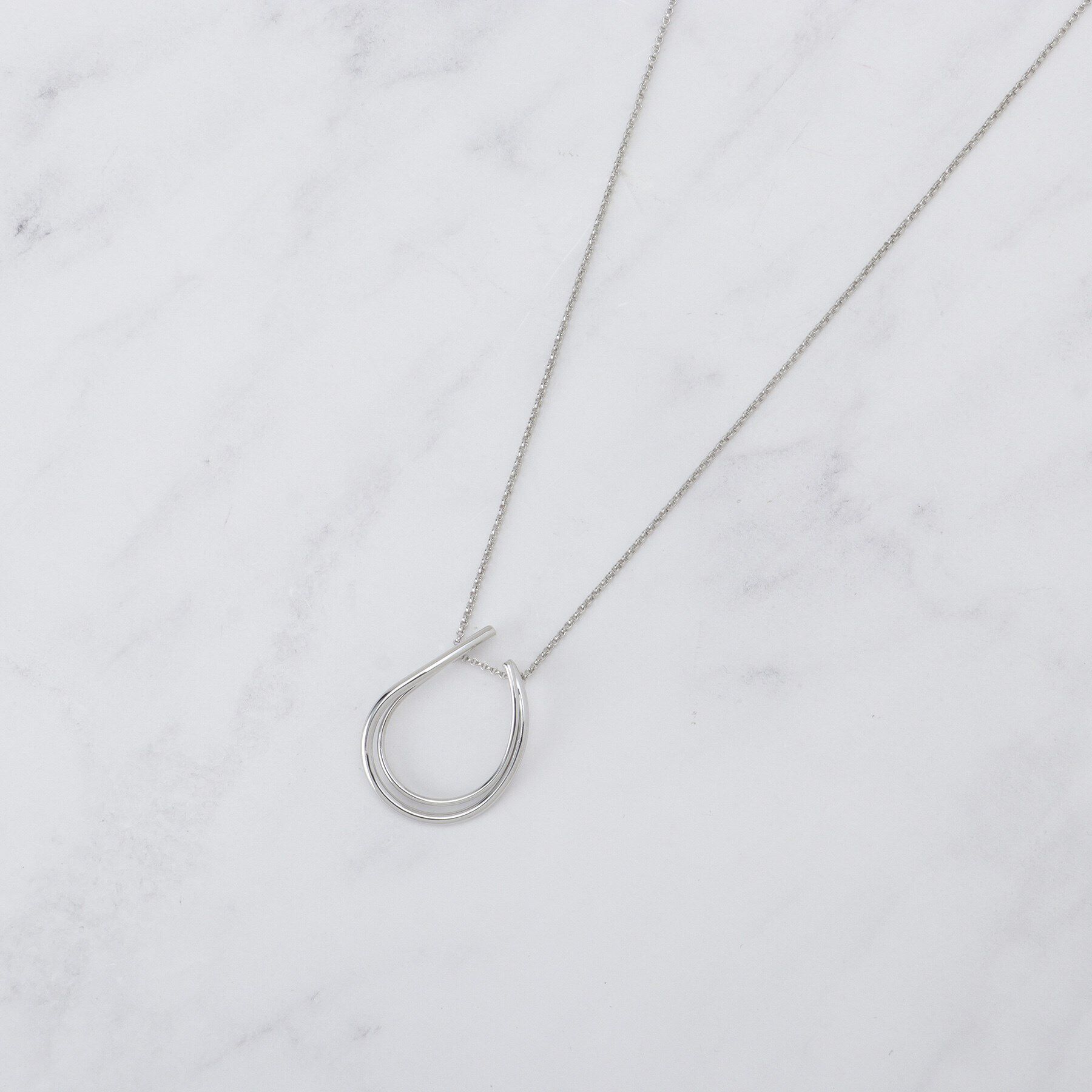 UNTITLED「フープトップネックレス」|ネックレス|シルバー(006)