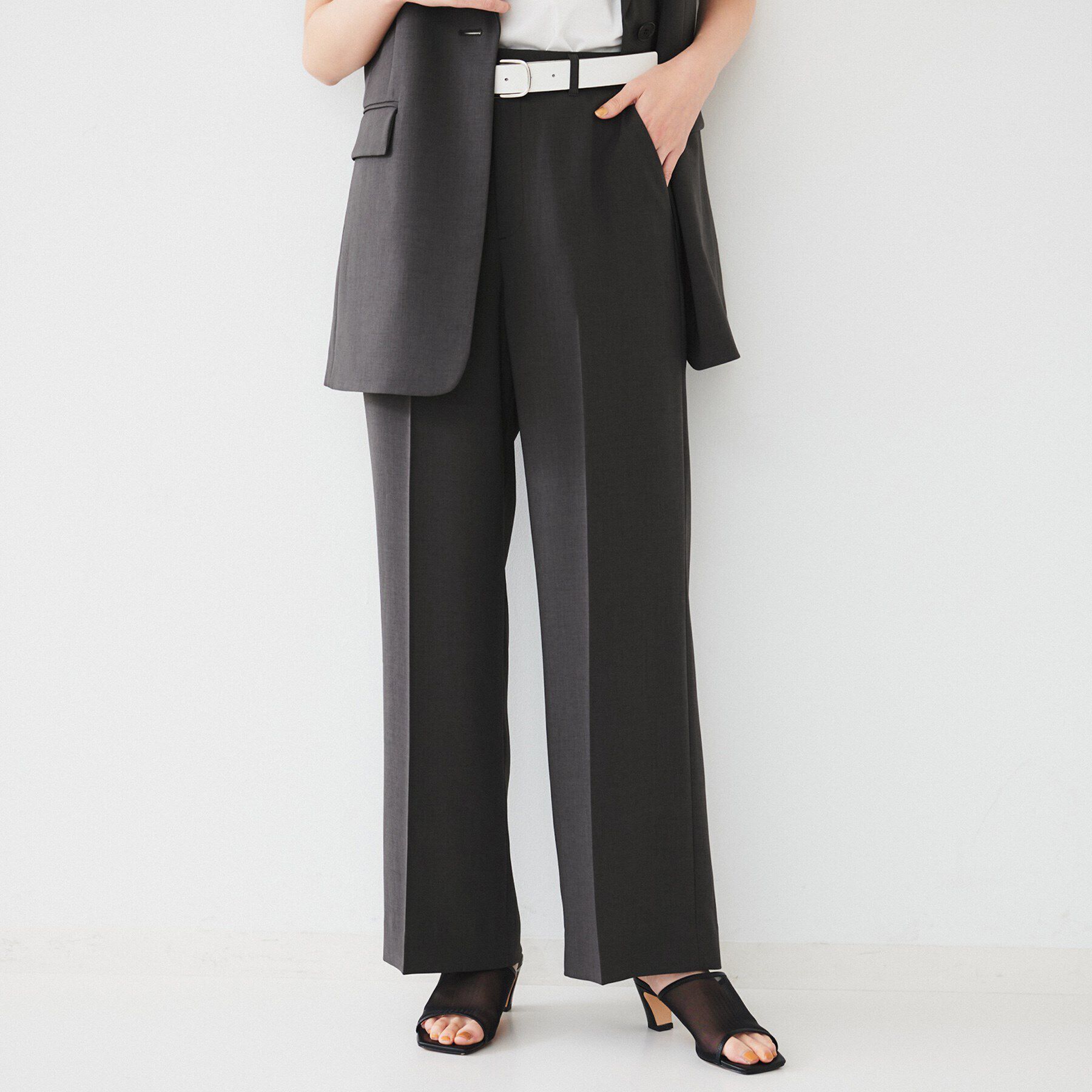 UNTITLED「【接触冷感/UV/セットアップ可能】ライトウェイト ワイドパンツ」|その他|