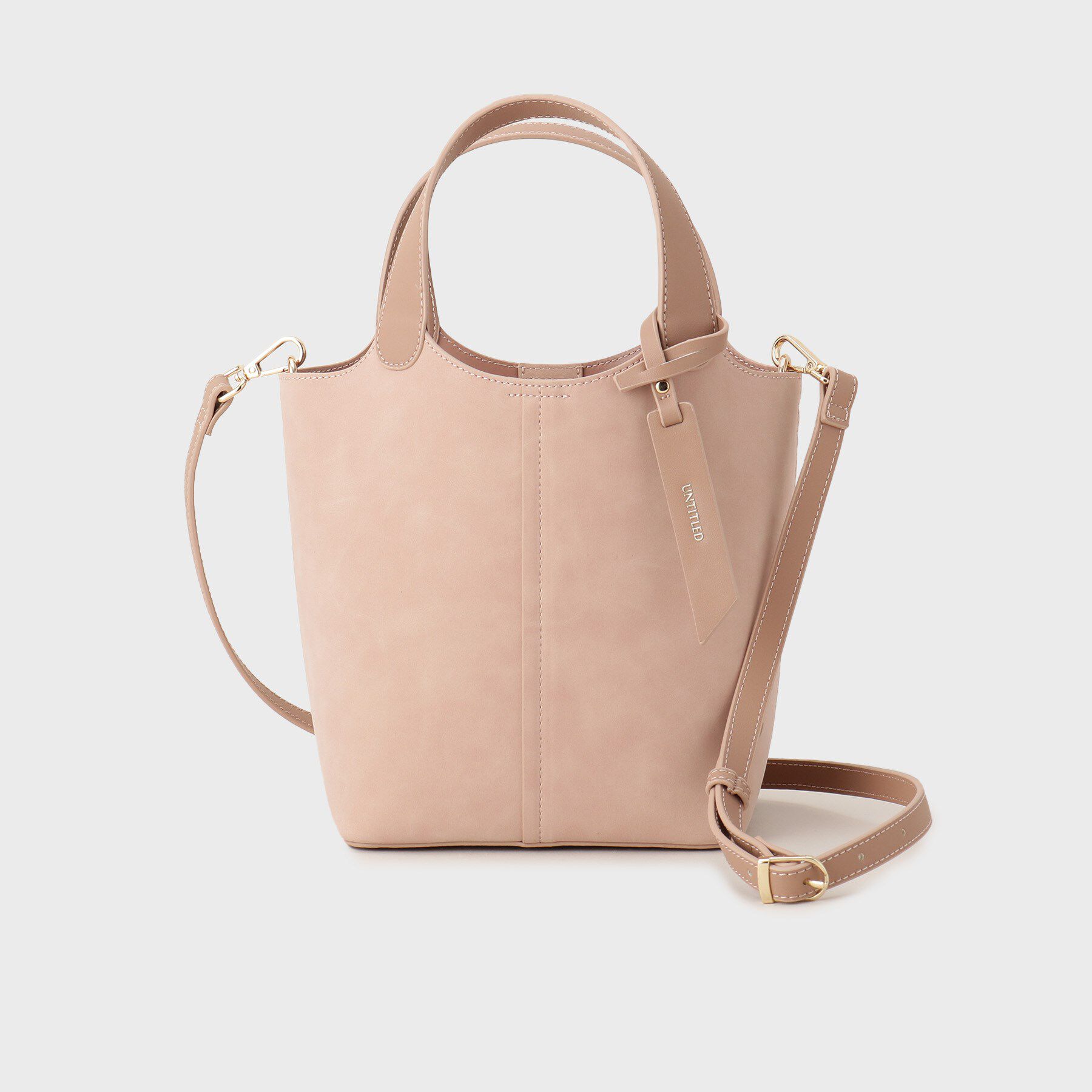 UNTITLED「【トレンド】ヌバックトート」|トートバッグ|ライトピンク(070