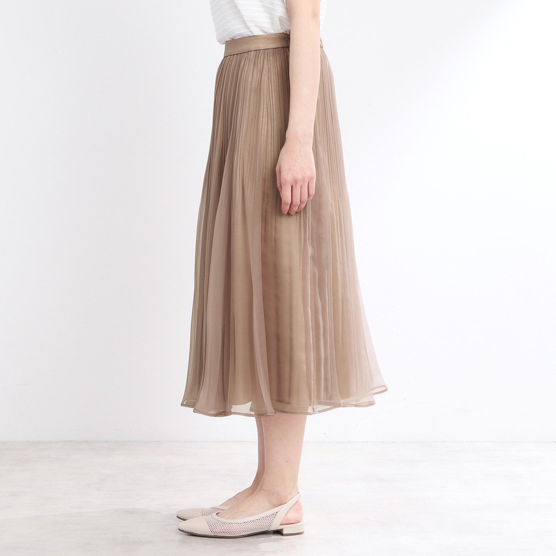 Reflect「【R‐QUALITY／手洗い可】シアープリーツスカート」|スカート|