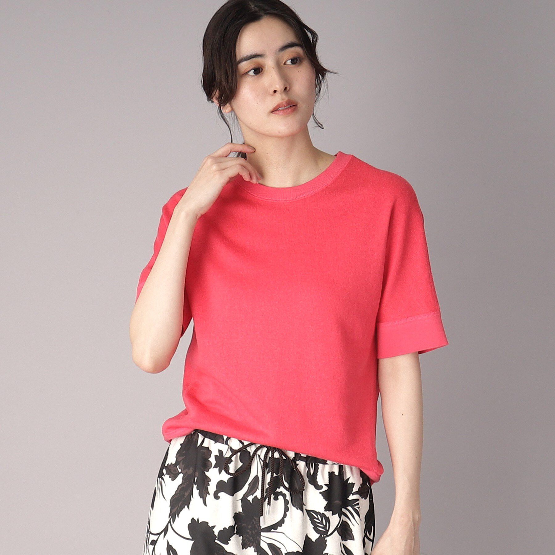 DRESSTERIOR「【毎年人気！／洗える】リネン裏毛ハーフスリーブプルオーバー」|Tシャツ・カットソー|