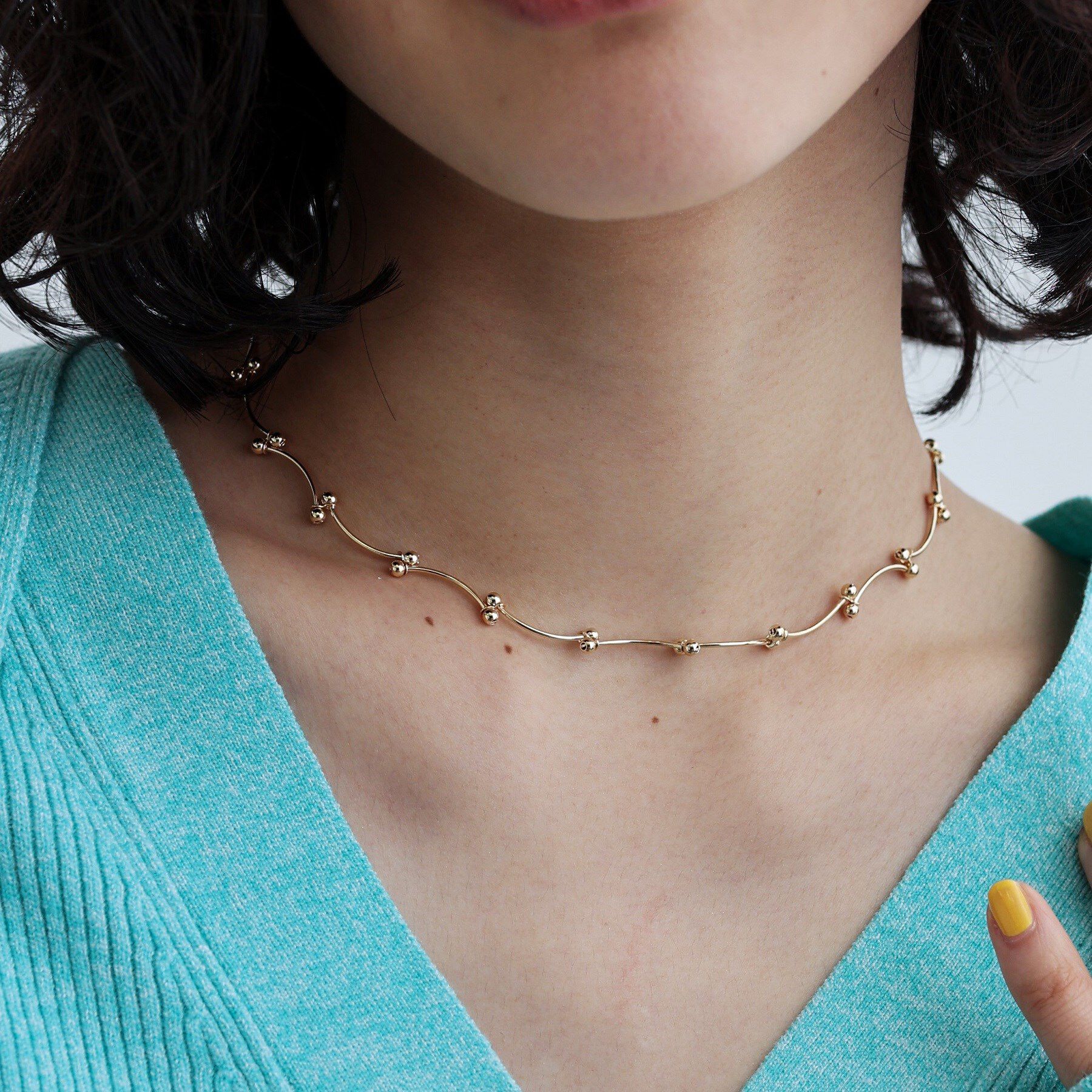 GALLEST「ニュアンスチェーンネックレス」|ネックレス|ゴールド(007)