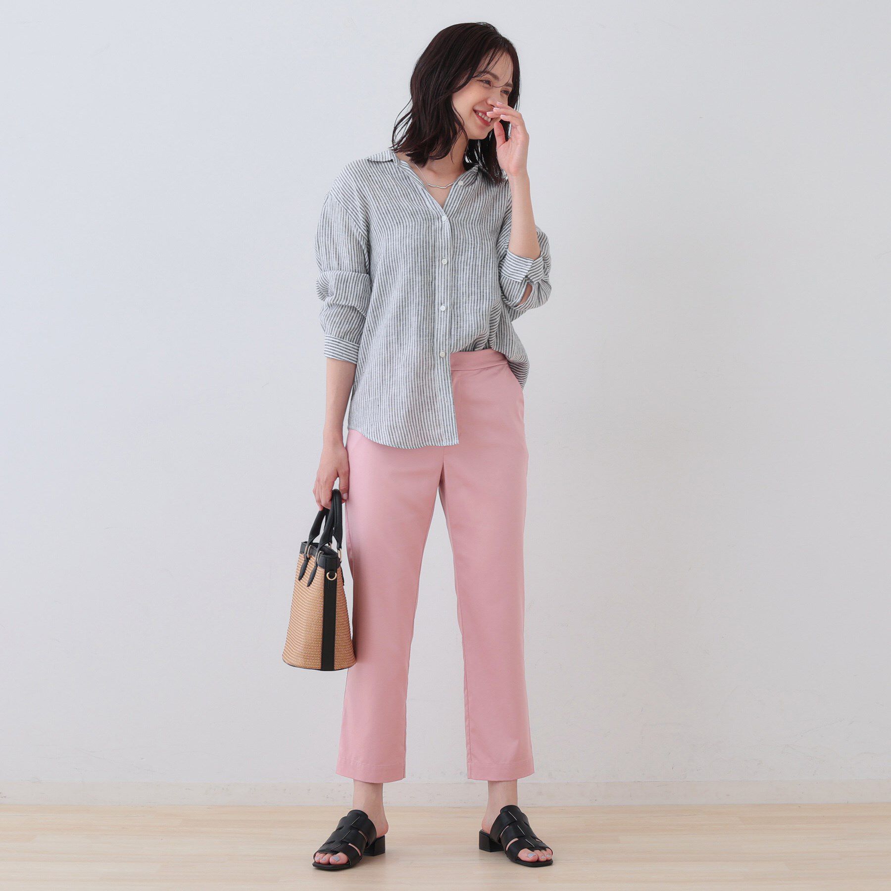 INDIVI「ストレッチストレートパンツ」|その他|