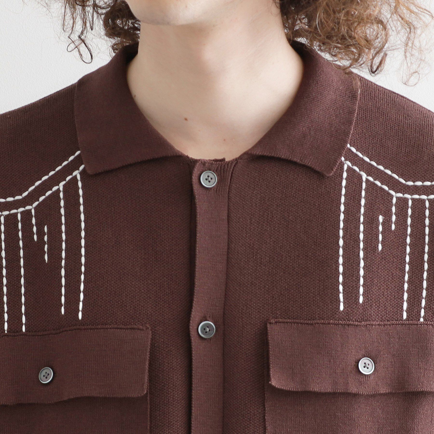 tk.TAKEO KIKUCHI「ウェスタンポロカーディガン」|カーディガン|