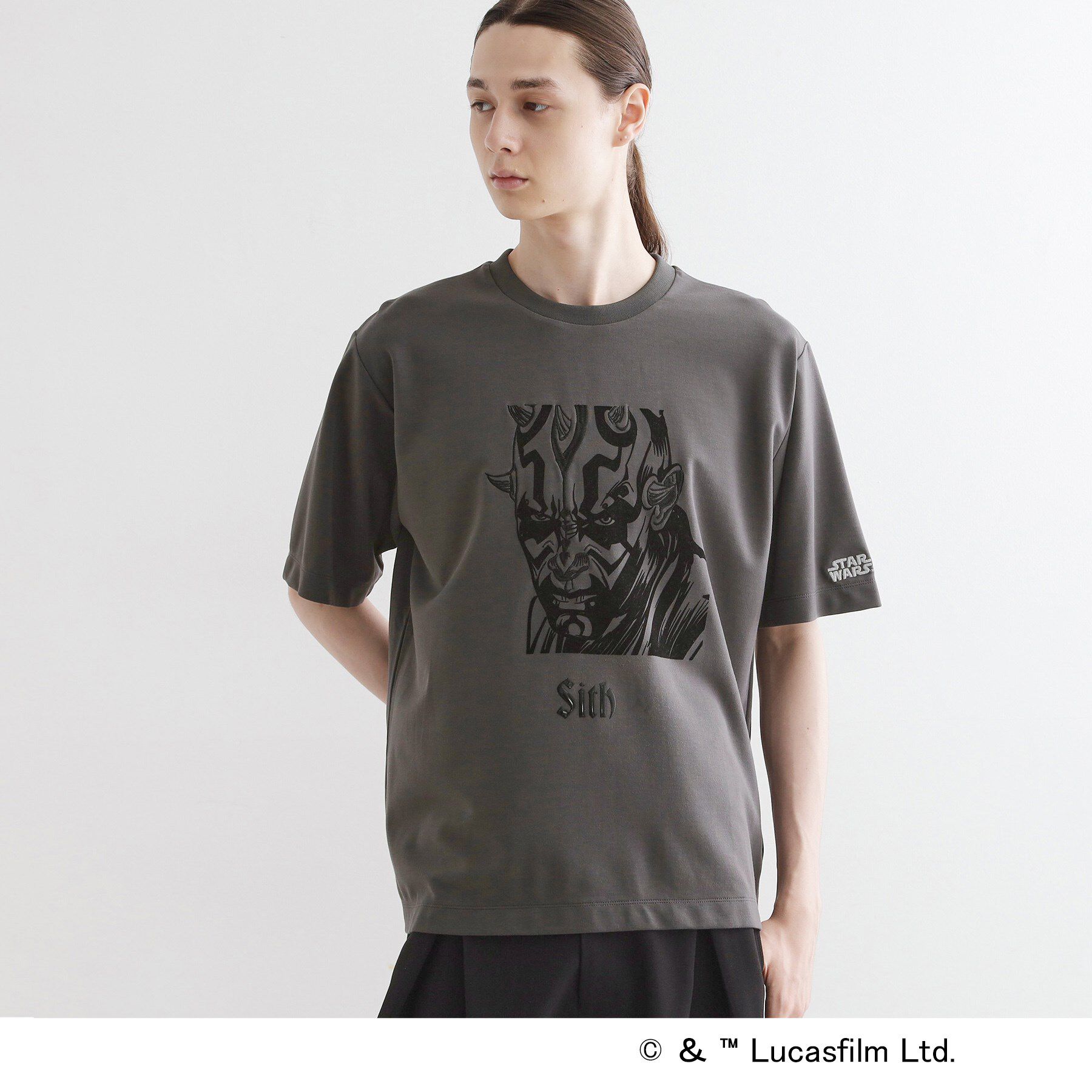 tk.TAKEO KIKUCHI「【STAR WARS】Capsule Collection ポンチTシャツ」|Tシャツ・カットソー|チャコールグレー(0