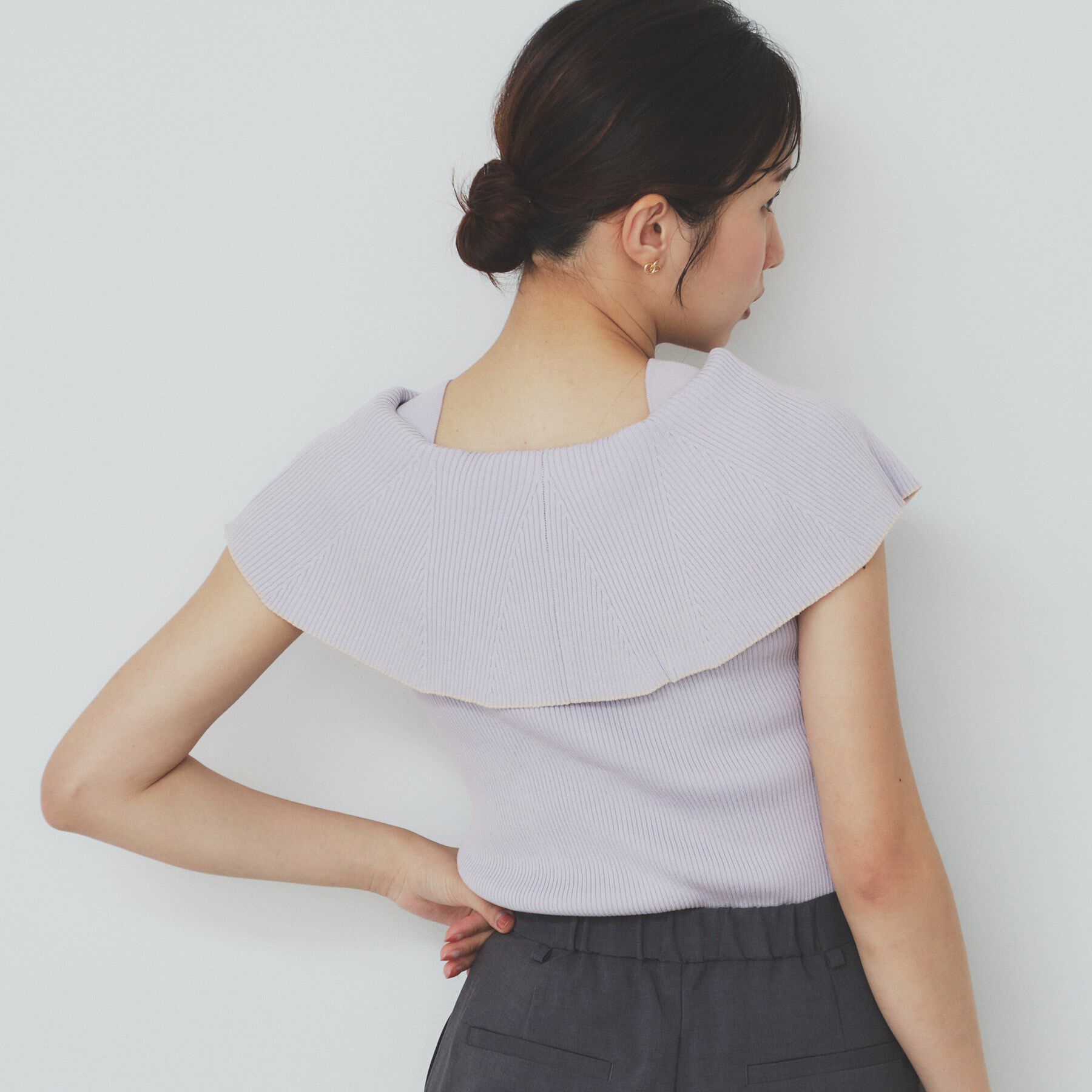 index「前後2wayオフショルビッグカラーニット【洗濯機洗い可/抗ピル】」|ニット・セーター|