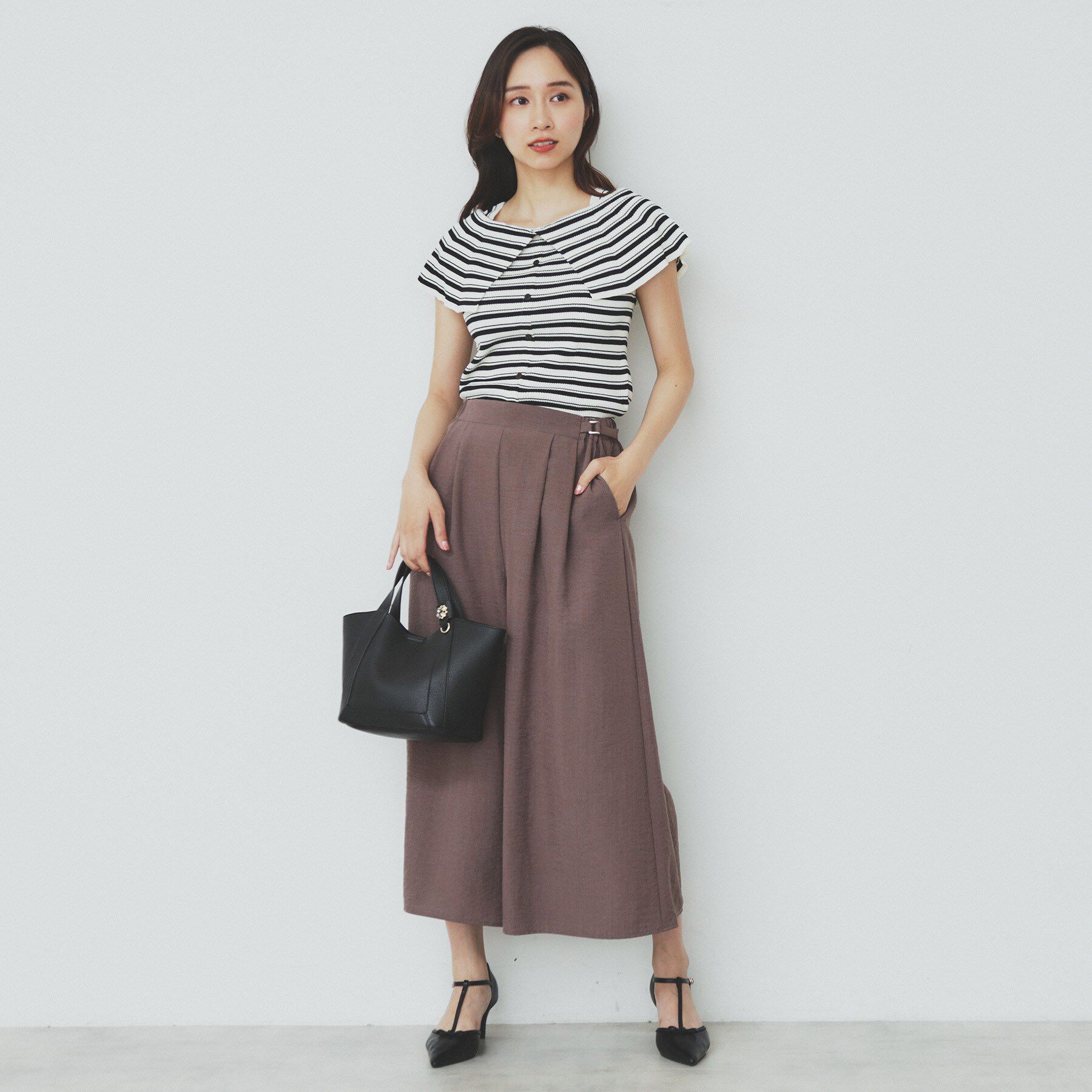 index「前後2wayオフショルビッグカラーニット【洗濯機洗い可/抗ピル】」|ニット・セーター|