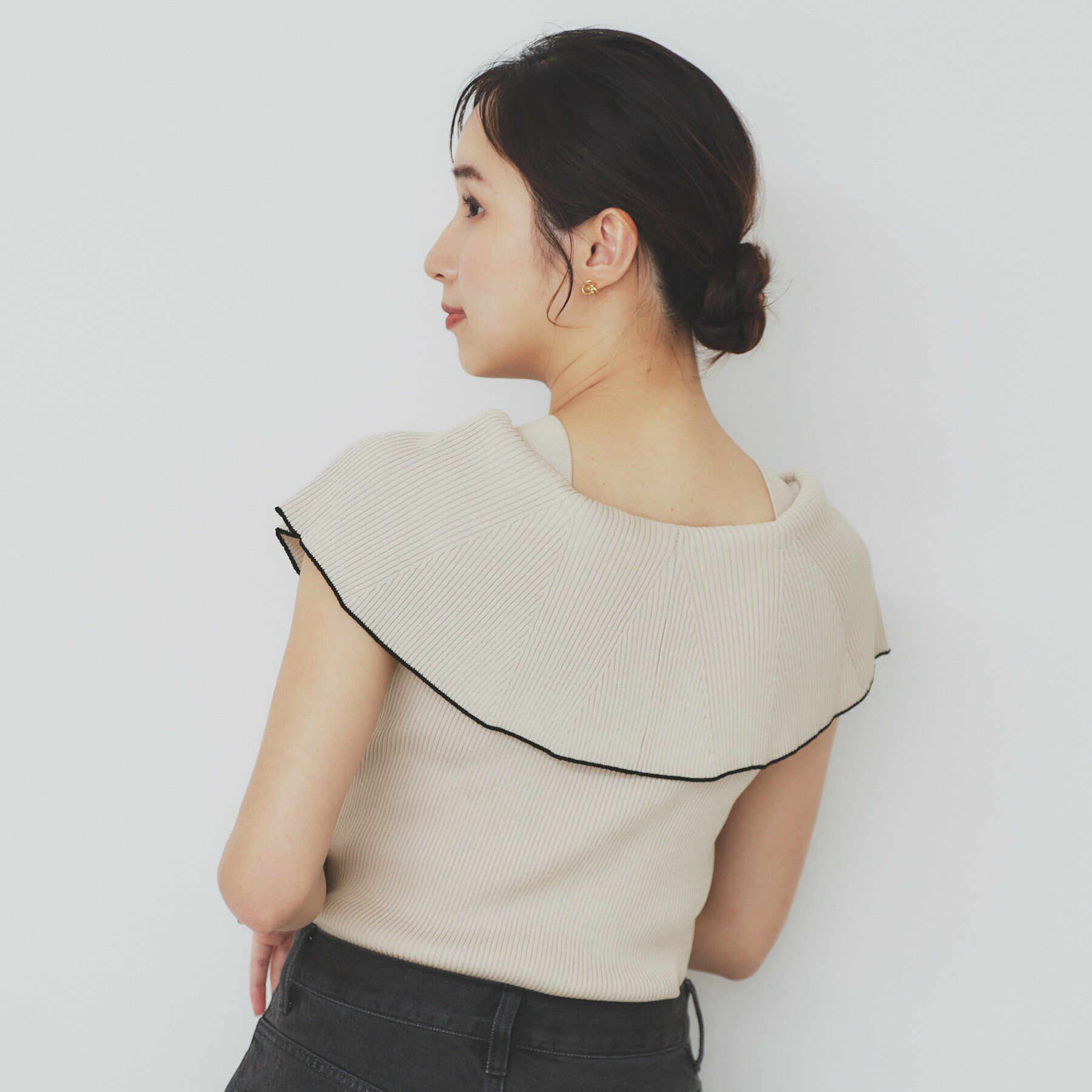 index「前後2wayオフショルビッグカラーニット【洗濯機洗い可/抗ピル】」|ニット・セーター|