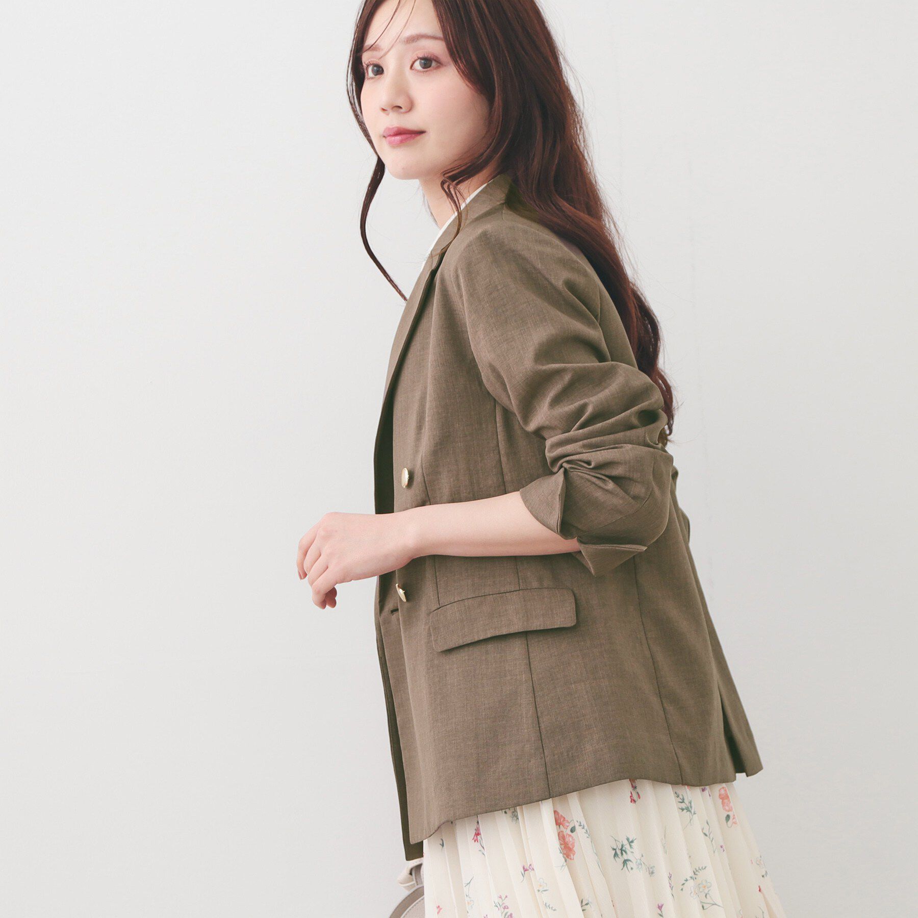 index「多機能ダブルブレストテーラードジャケット【洗濯機OK・接触冷感・吸水速乾・イージーアイロン・防シワ】」|テーラードジャケット|