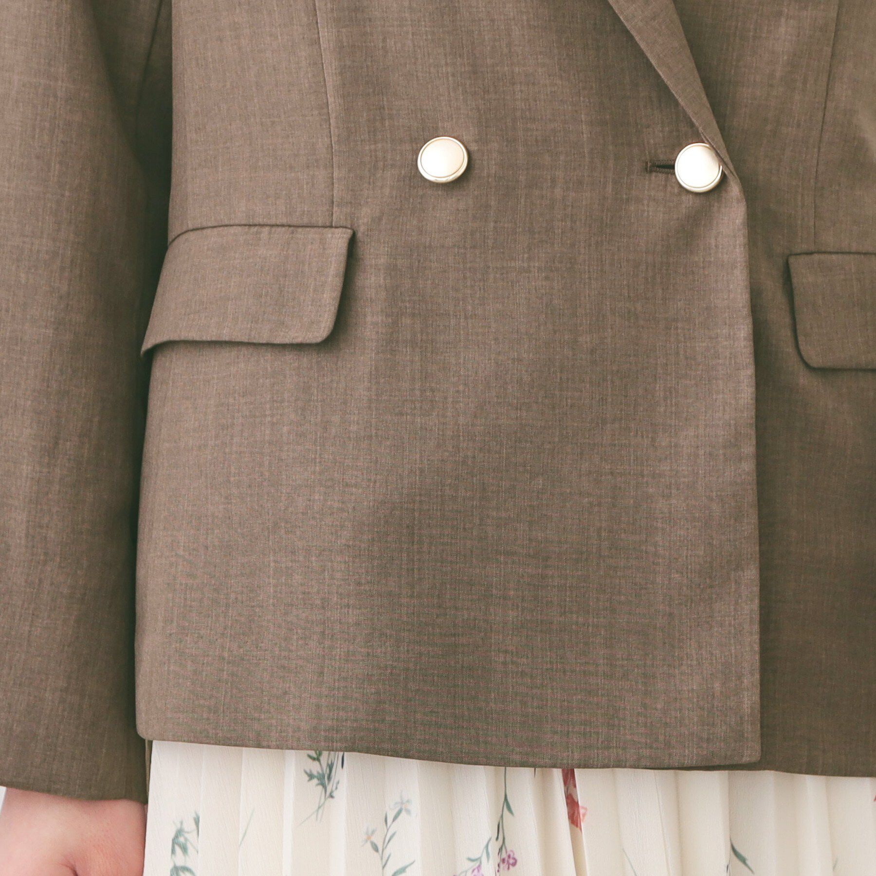 index「多機能ダブルブレストテーラードジャケット【洗濯機OK・接触冷感・吸水速乾・イージーアイロン・防シワ】」|テーラードジャケット|