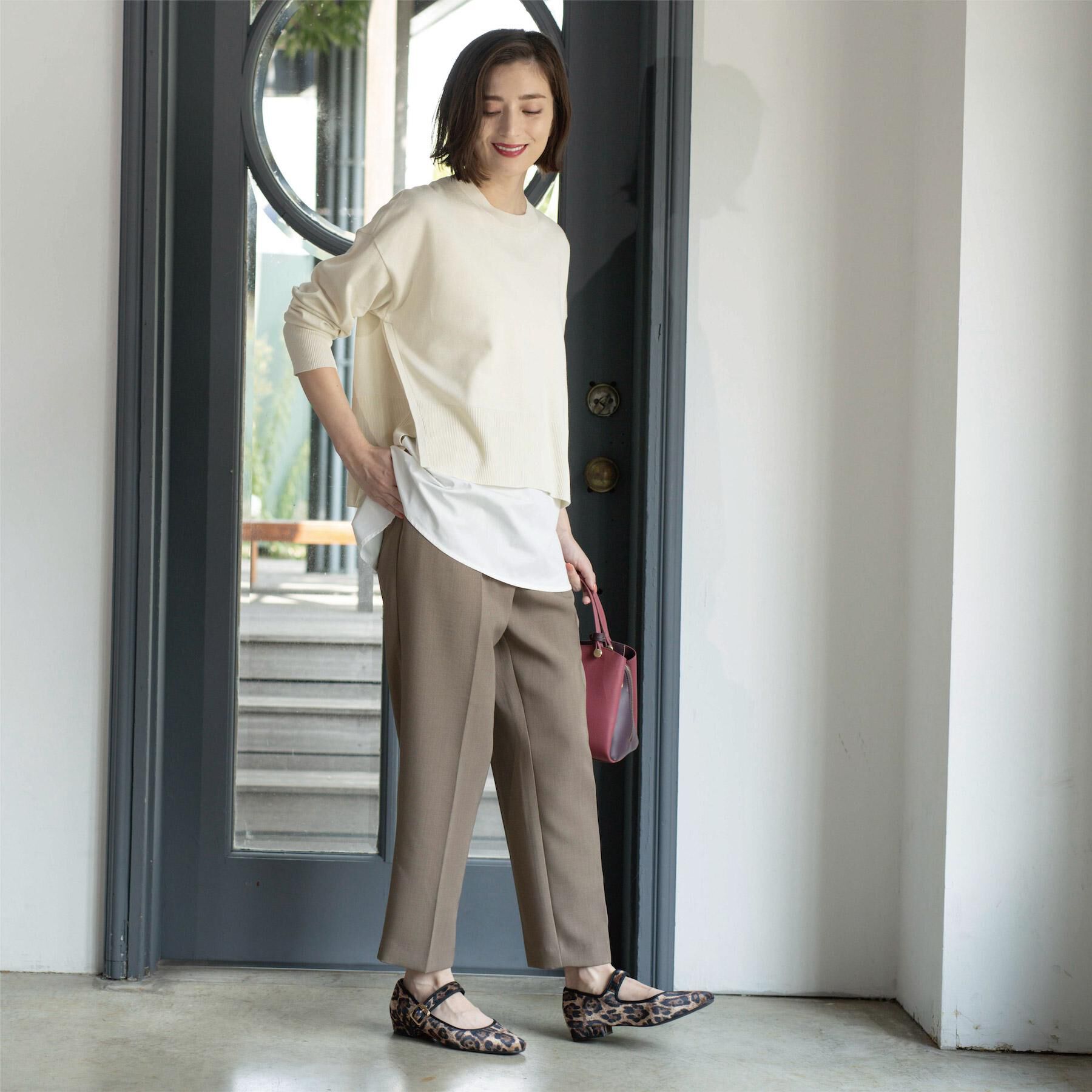 OPAQUE.CLIP「ストレッチ美脚イージーテーパードパンツ【防シワ/洗濯機洗い可】」|その他|