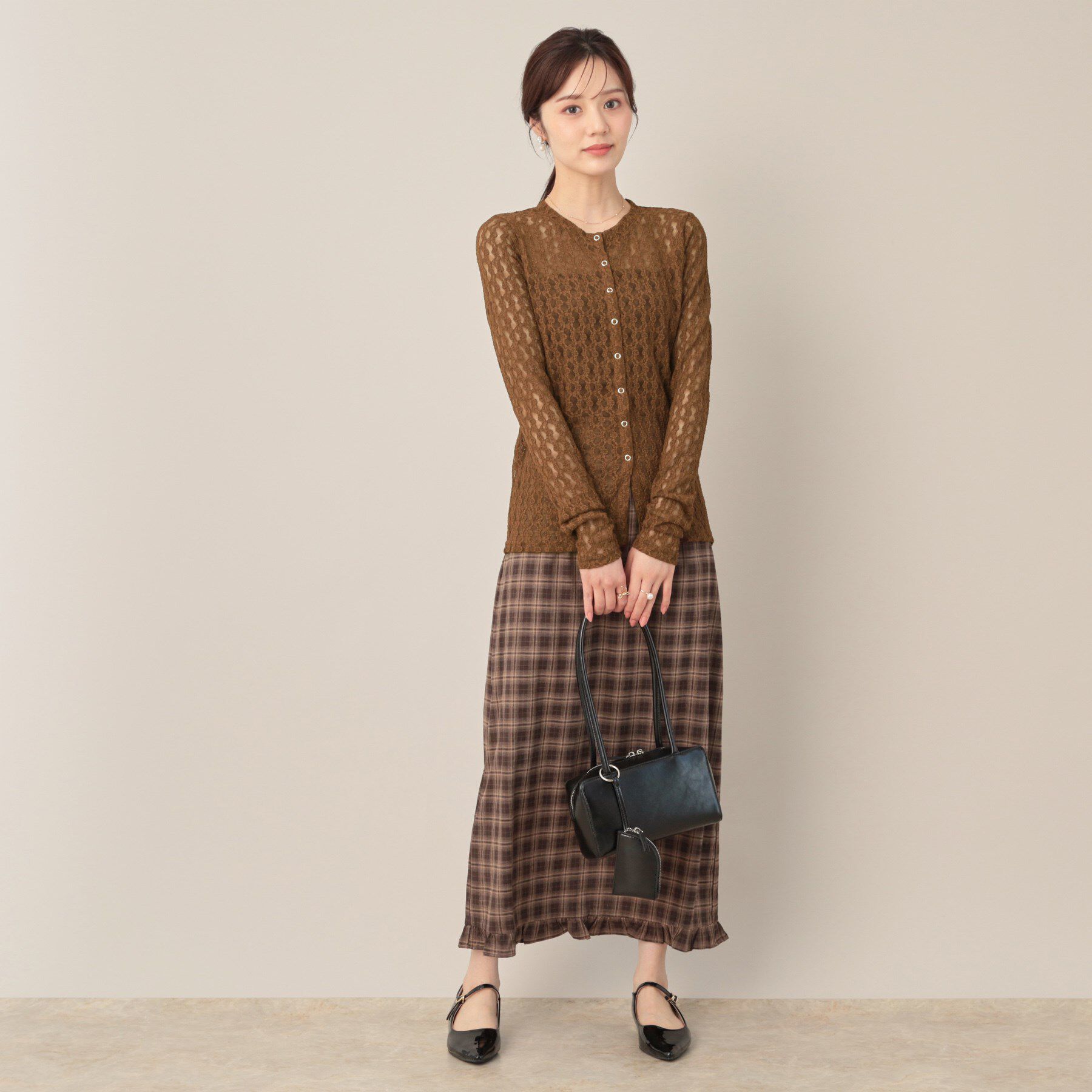 Couture broach「レースリングドットカーディガン」|カーディガン|