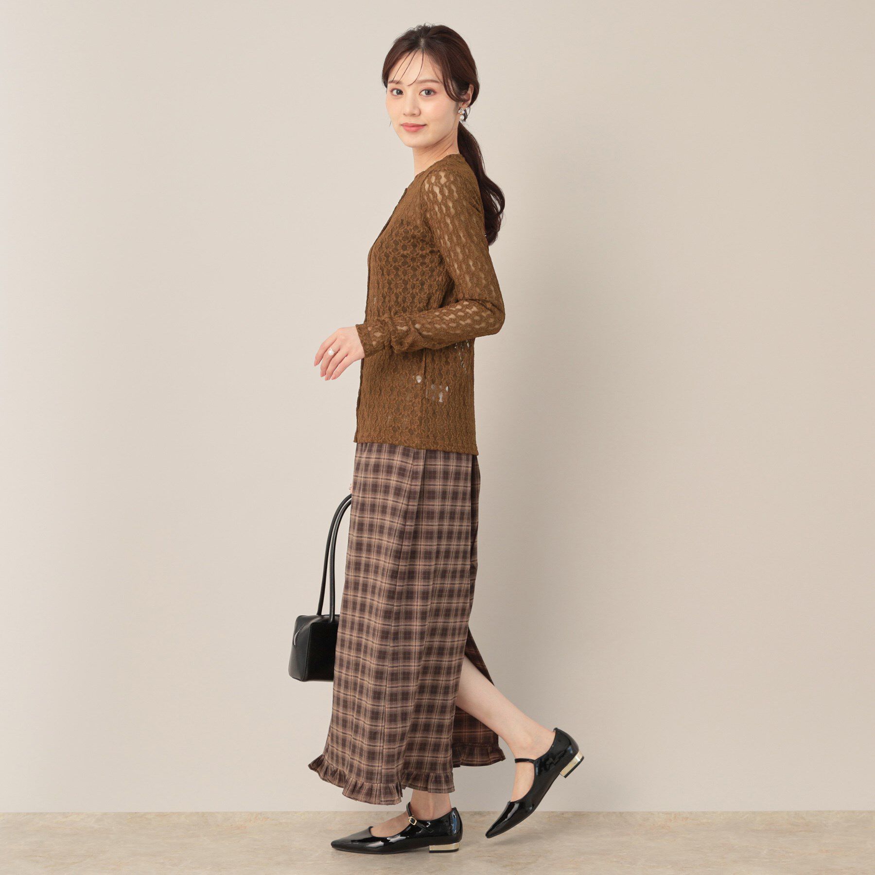 Couture broach「レースリングドットカーディガン」|カーディガン|