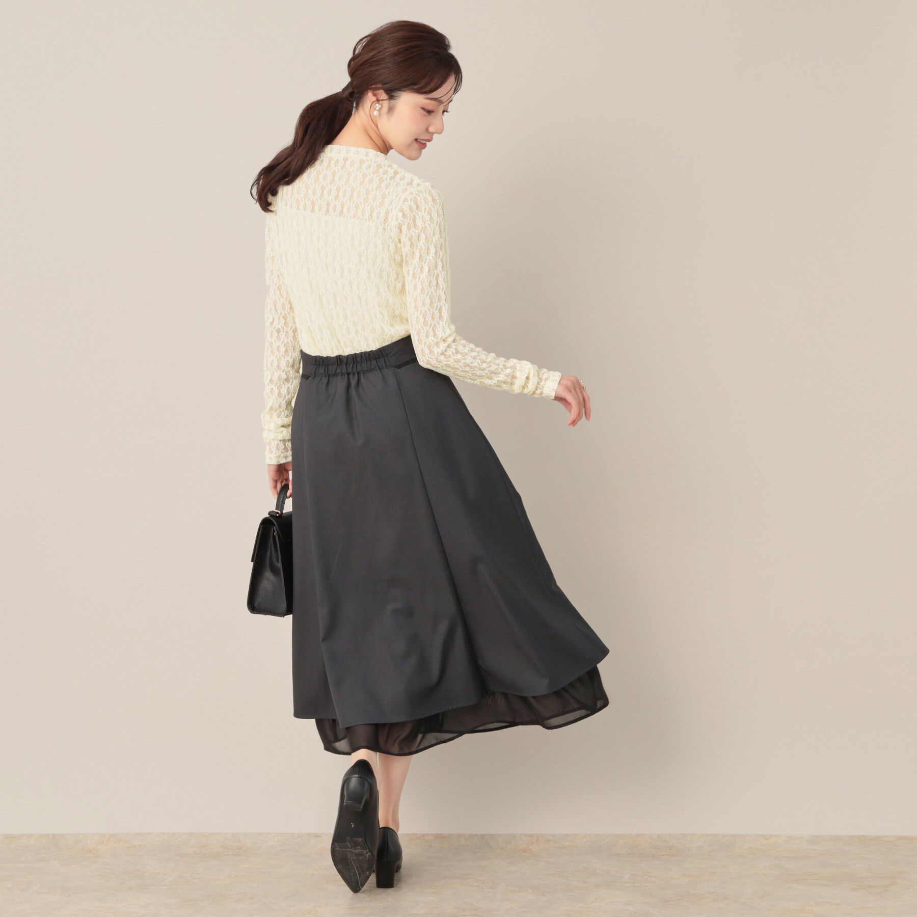 Couture broach「レースリングドットカーディガン」|カーディガン|