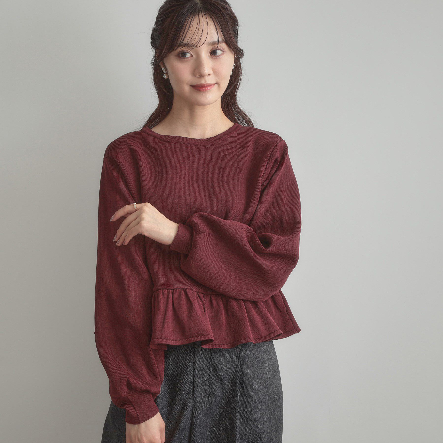 Couture broach「2WAYペプラムカーディガン」|カーディガン|