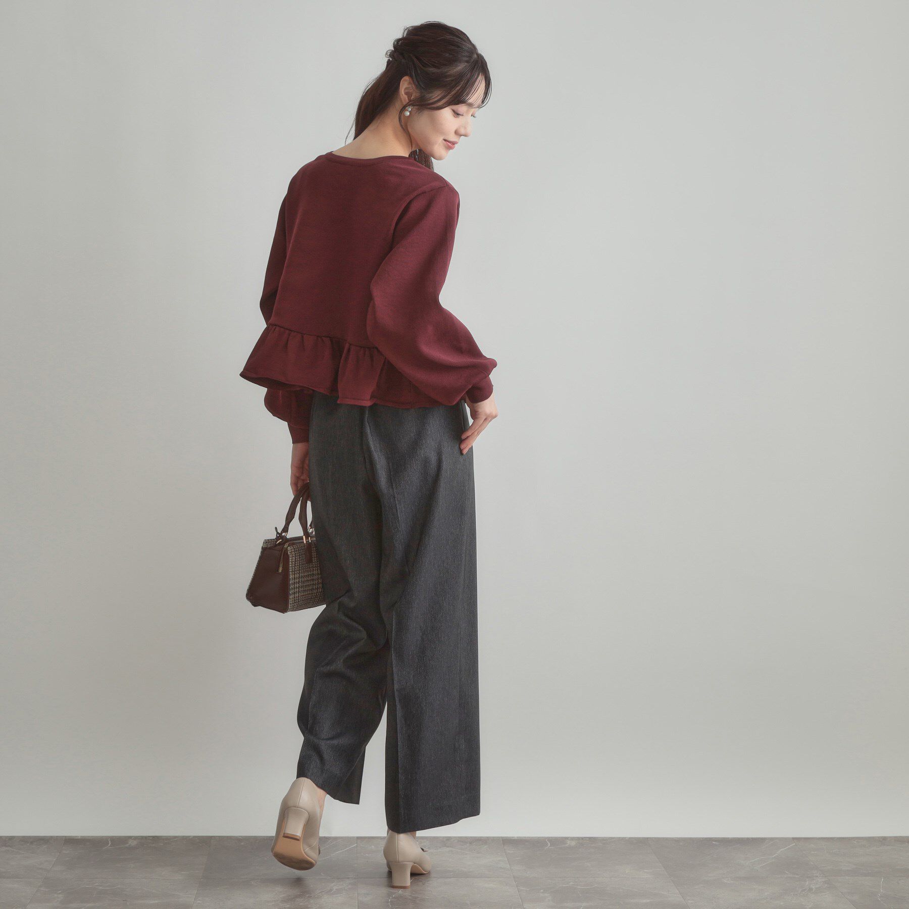 Couture broach「2WAYペプラムカーディガン」|カーディガン|