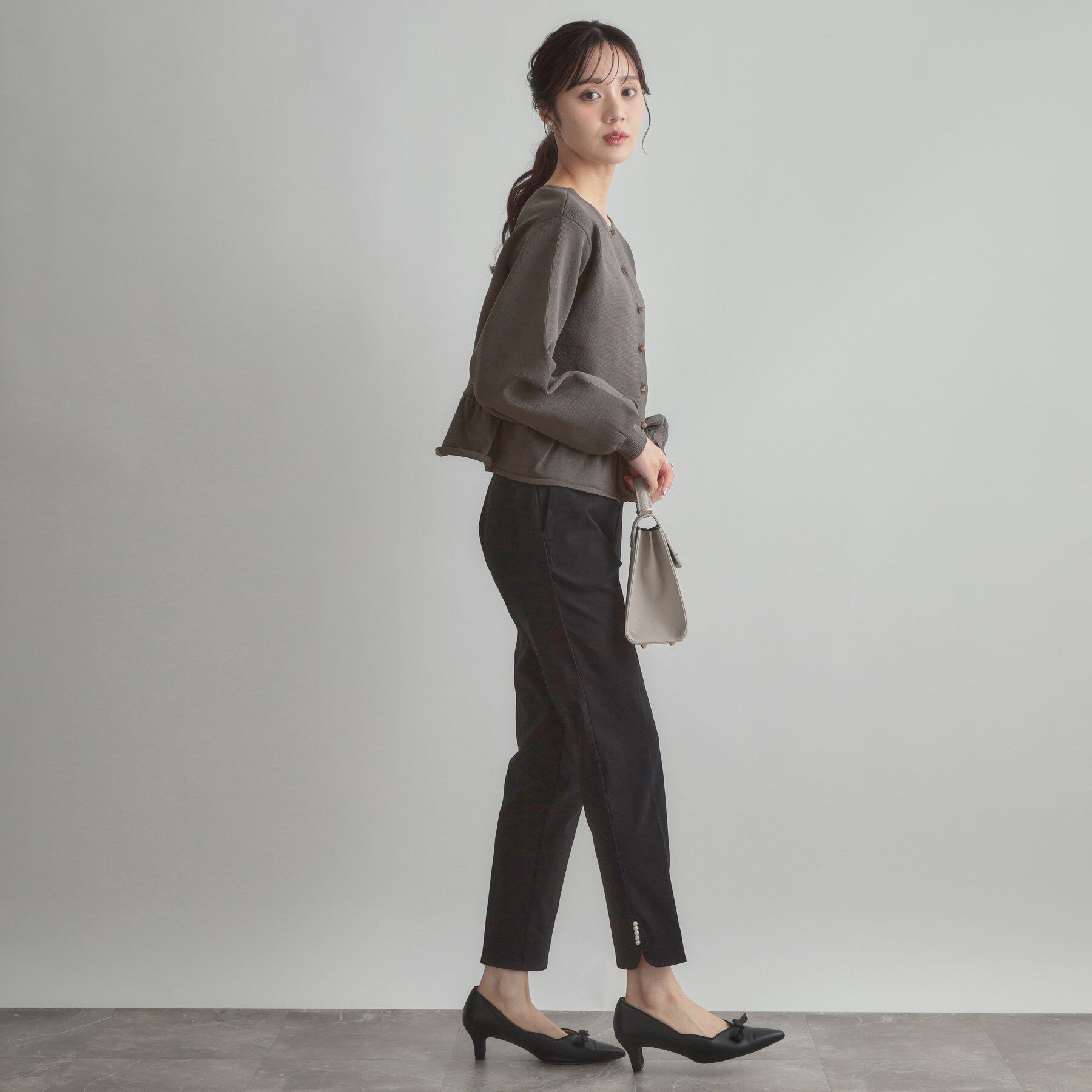 Couture broach「2WAYペプラムカーディガン」|カーディガン|