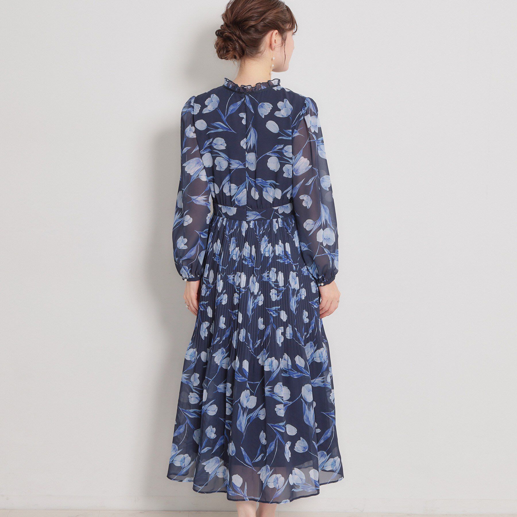 Couture broach「【洗える・着映え】チューリップ柄 ワンピース」|ワンピース|