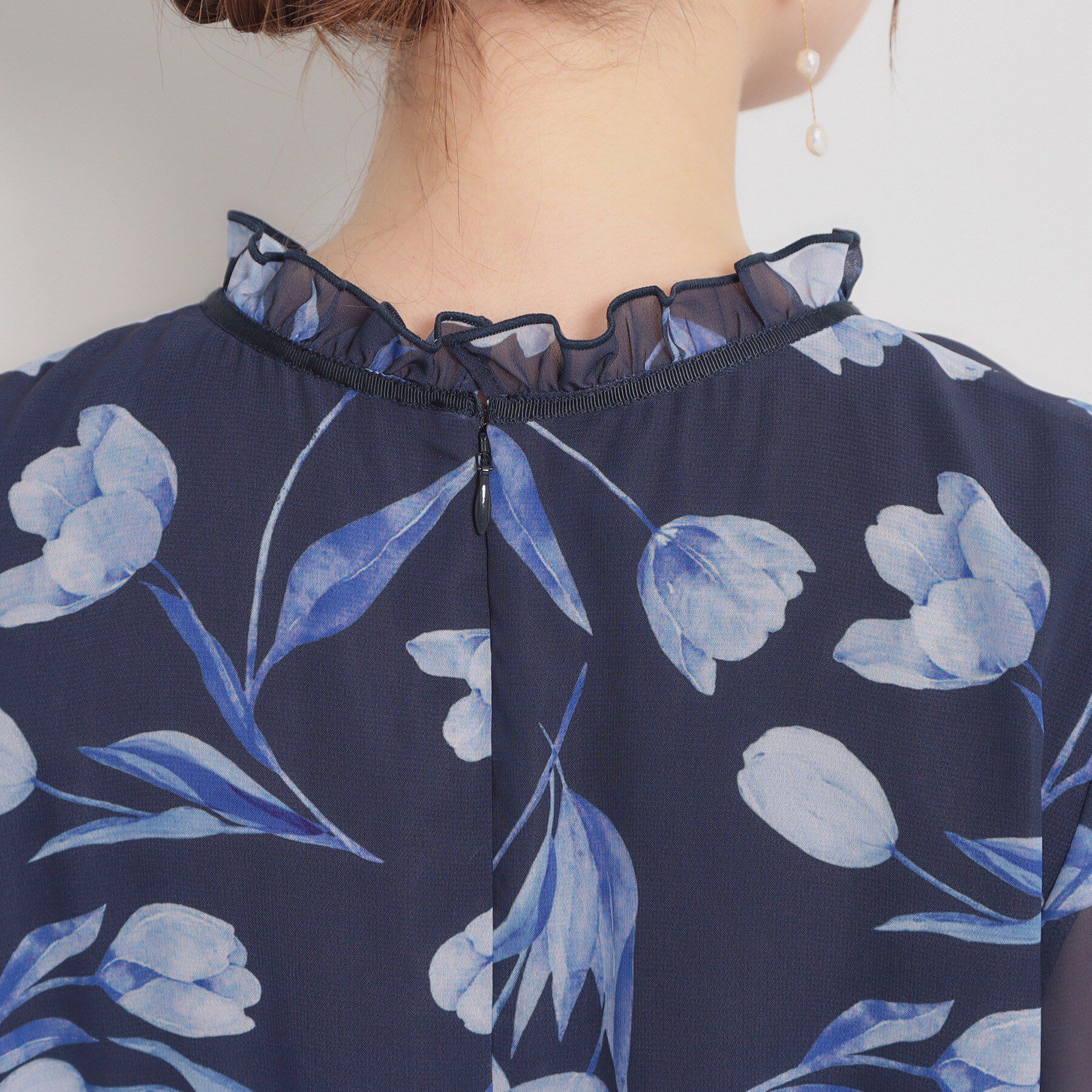 Couture broach「【洗える・着映え】チューリップ柄 ワンピース」|ワンピース|