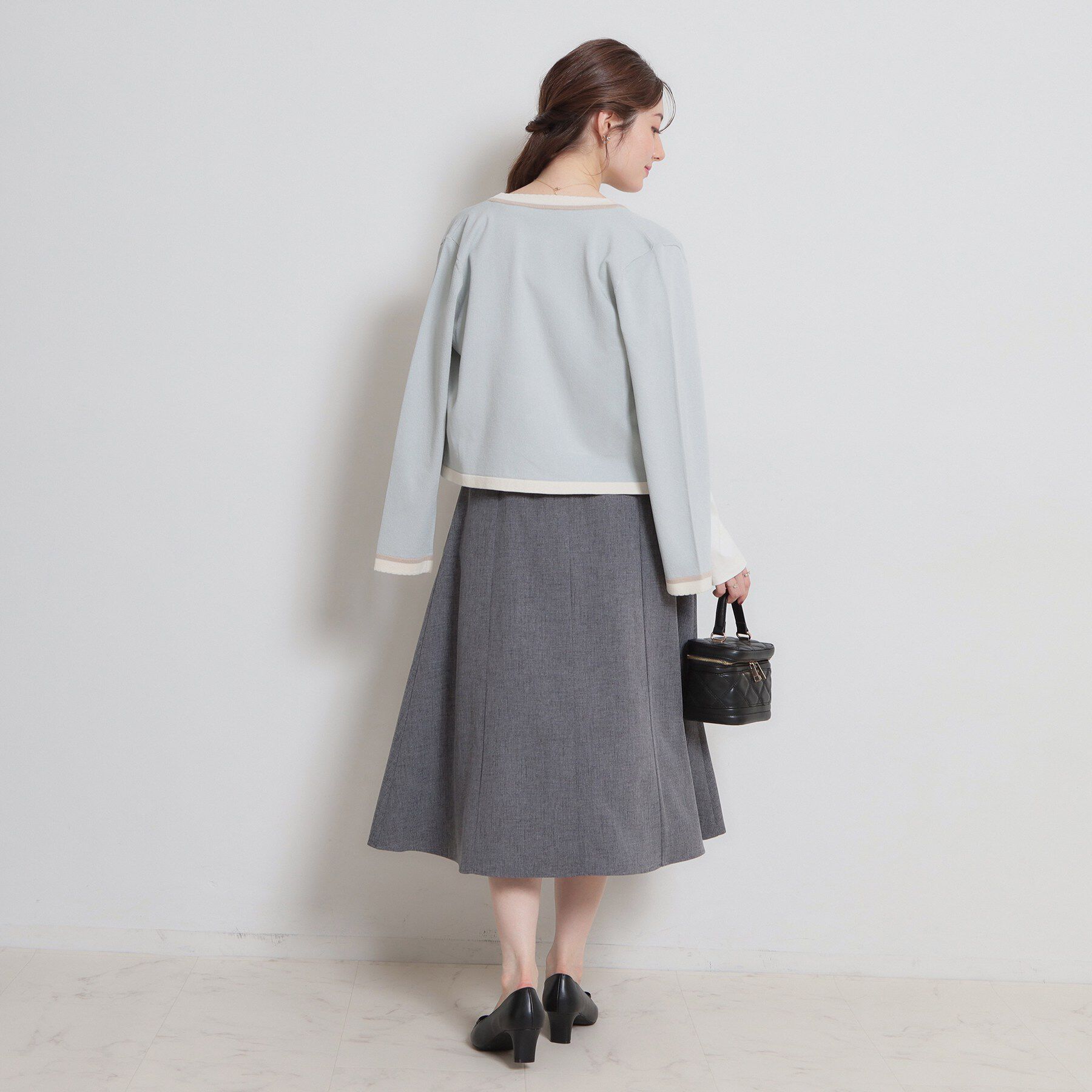 Couture broach「【洗える・通勤】リネンライク サマーツイード スカート」|スカート|