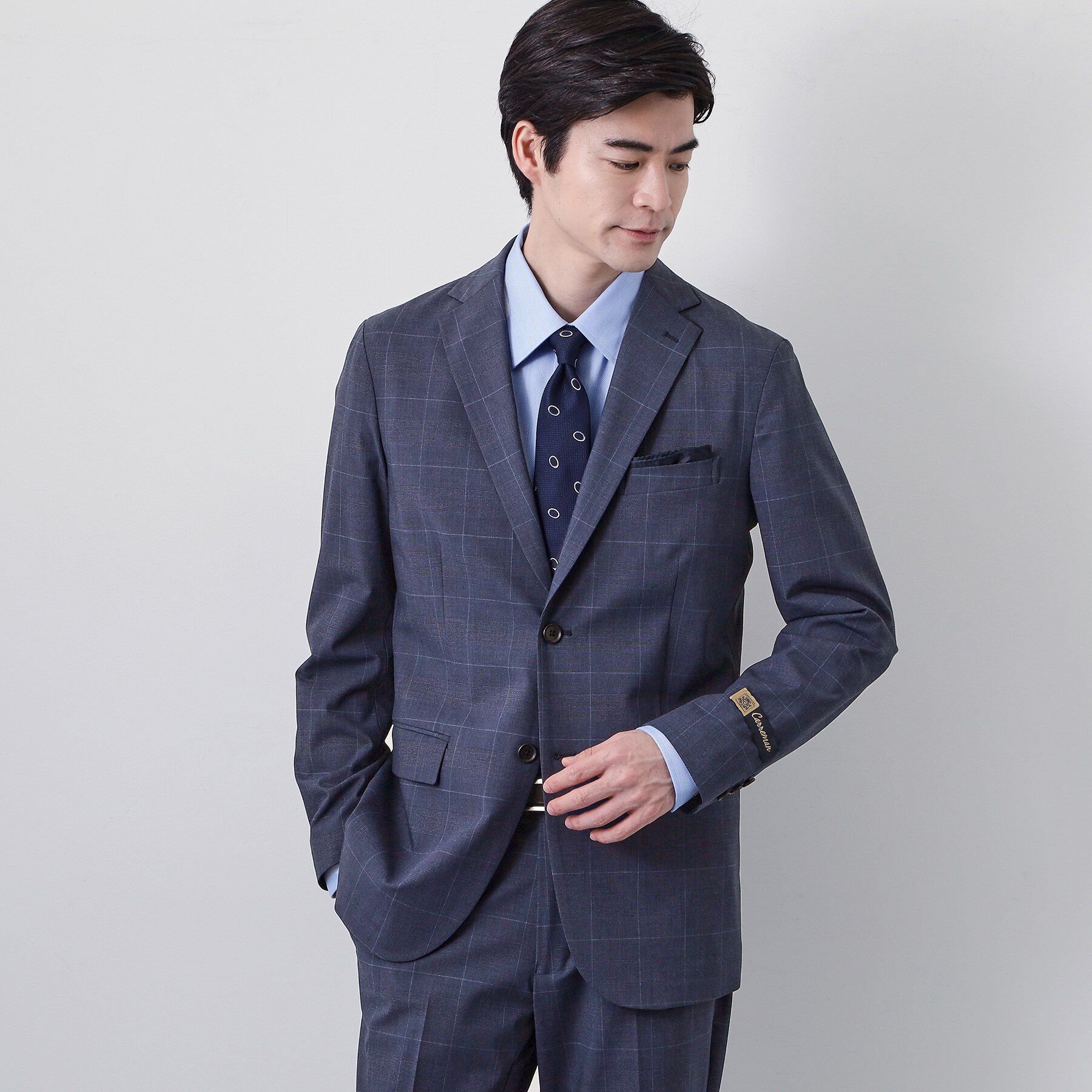 THE SHOP TK「CARREMAN/キャリーマン ジャケット セットアップ可／洗濯機OK」|テーラードジャケット|ブルー(293)