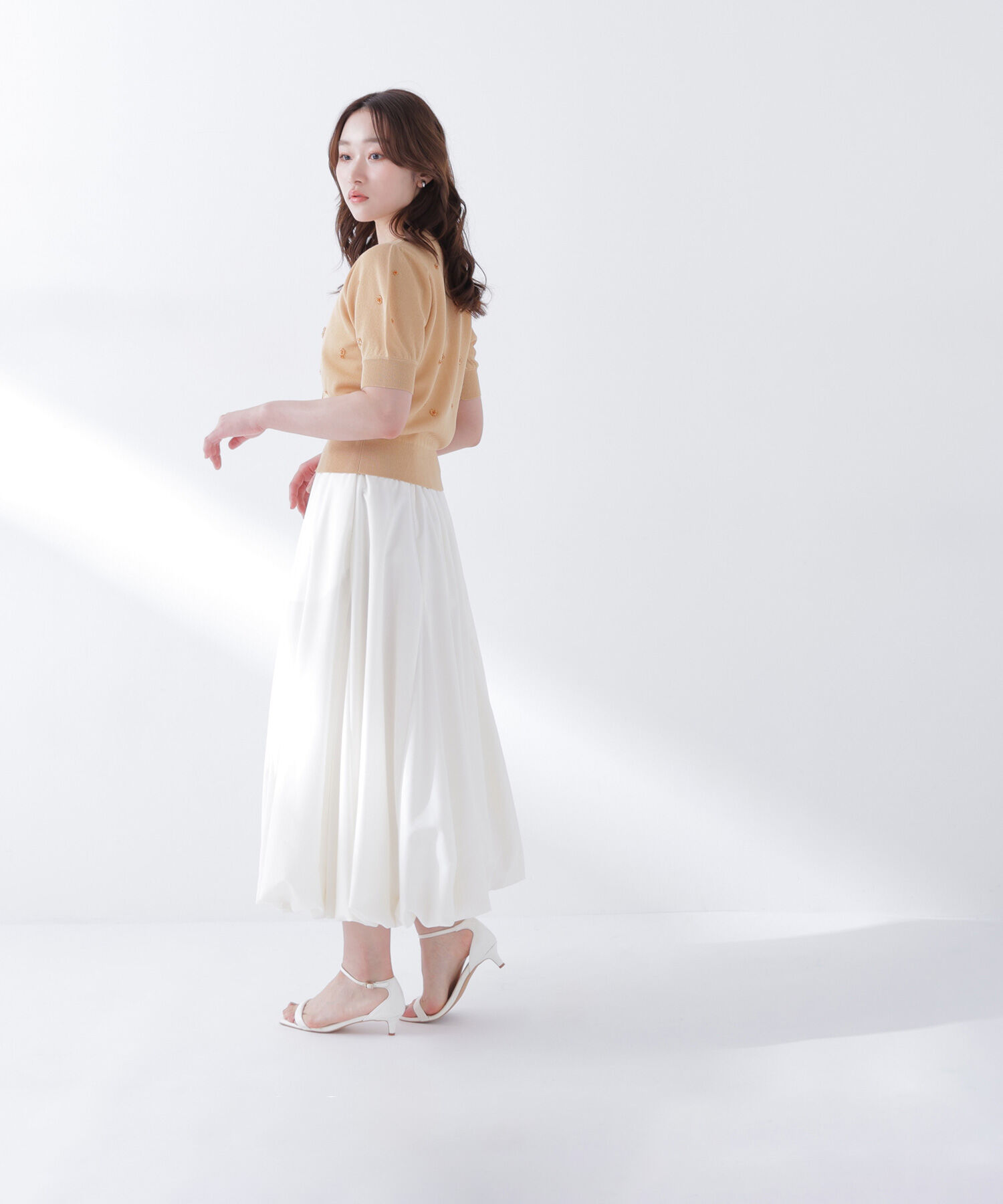  「フラワービーズカーディガン」|ニット・セーター|