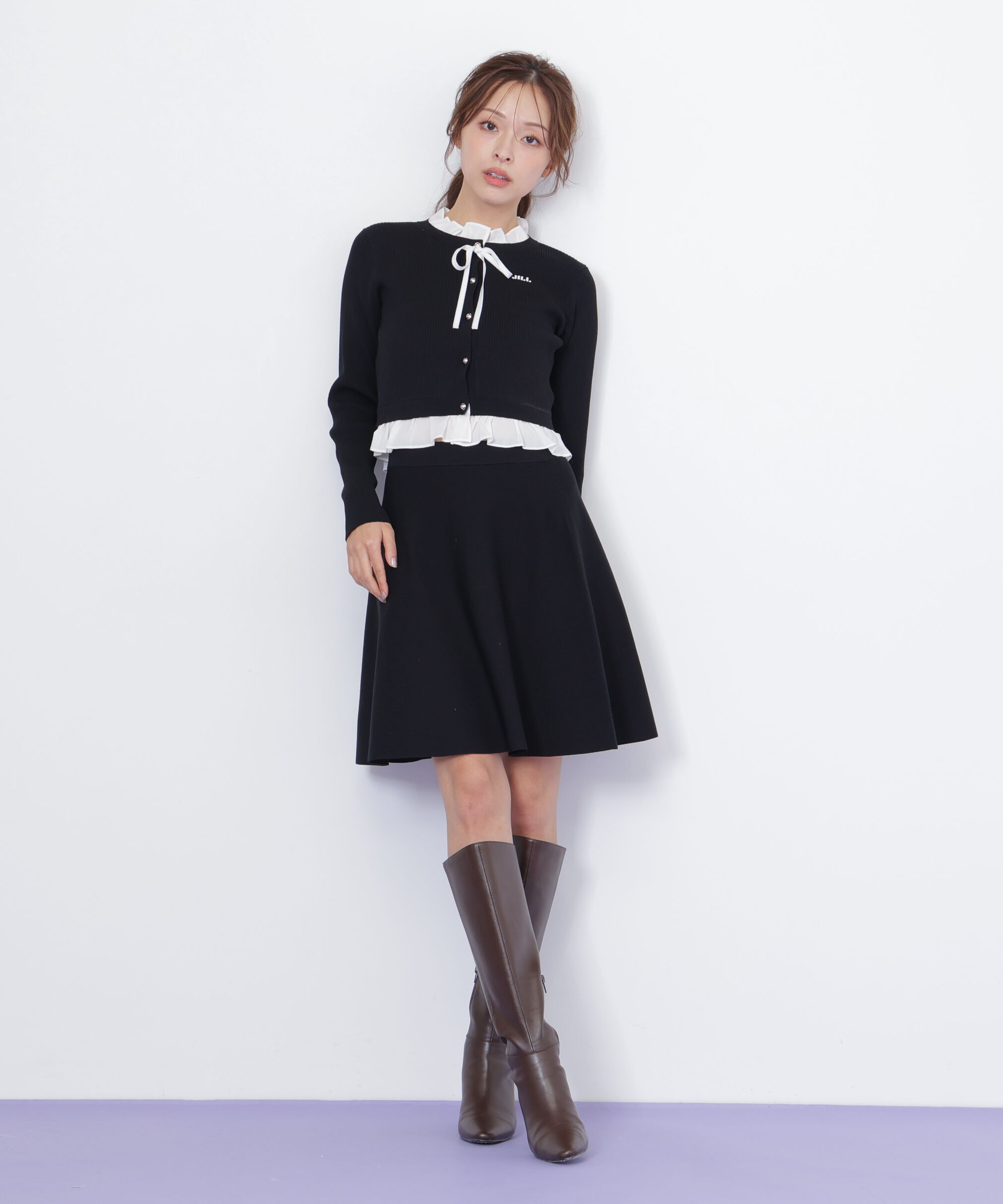  「レイヤードミニニットアップ」|ワンピース|