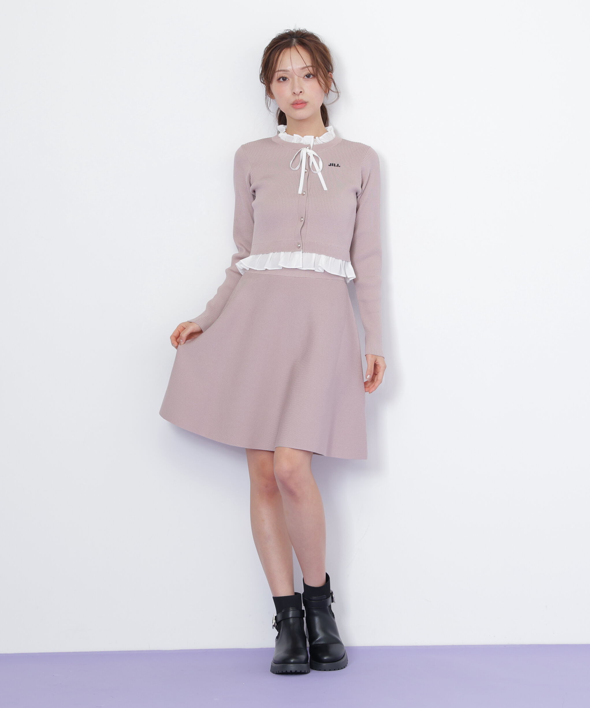  「レイヤードミニニットアップ」|ワンピース|