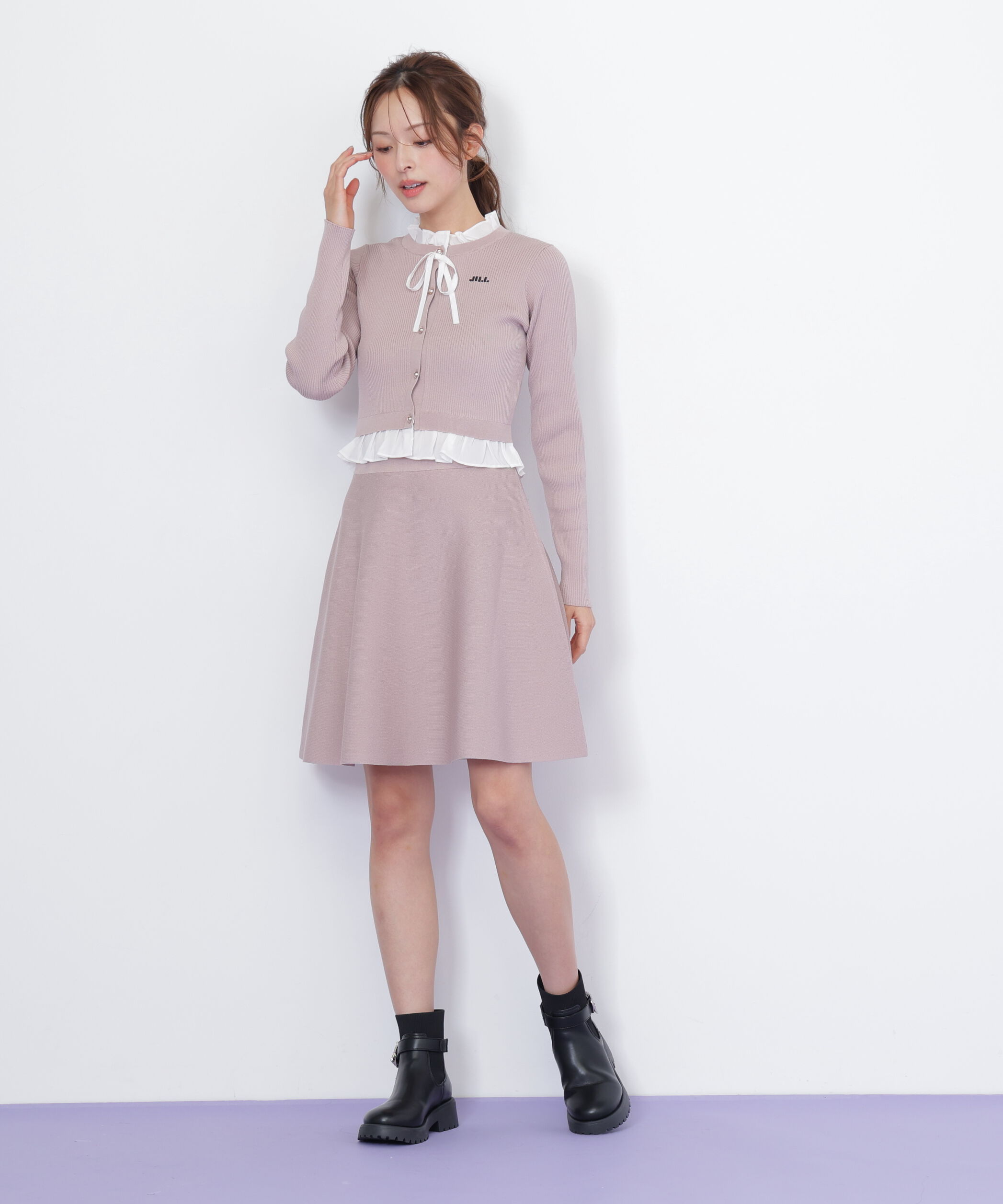  「レイヤードミニニットアップ」|ワンピース|