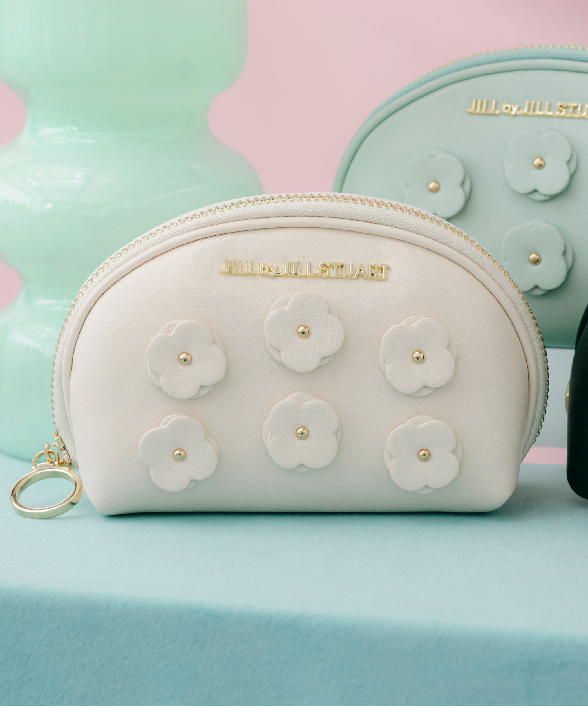  「フラワーモチーフポーチ」|財布|エクリュ