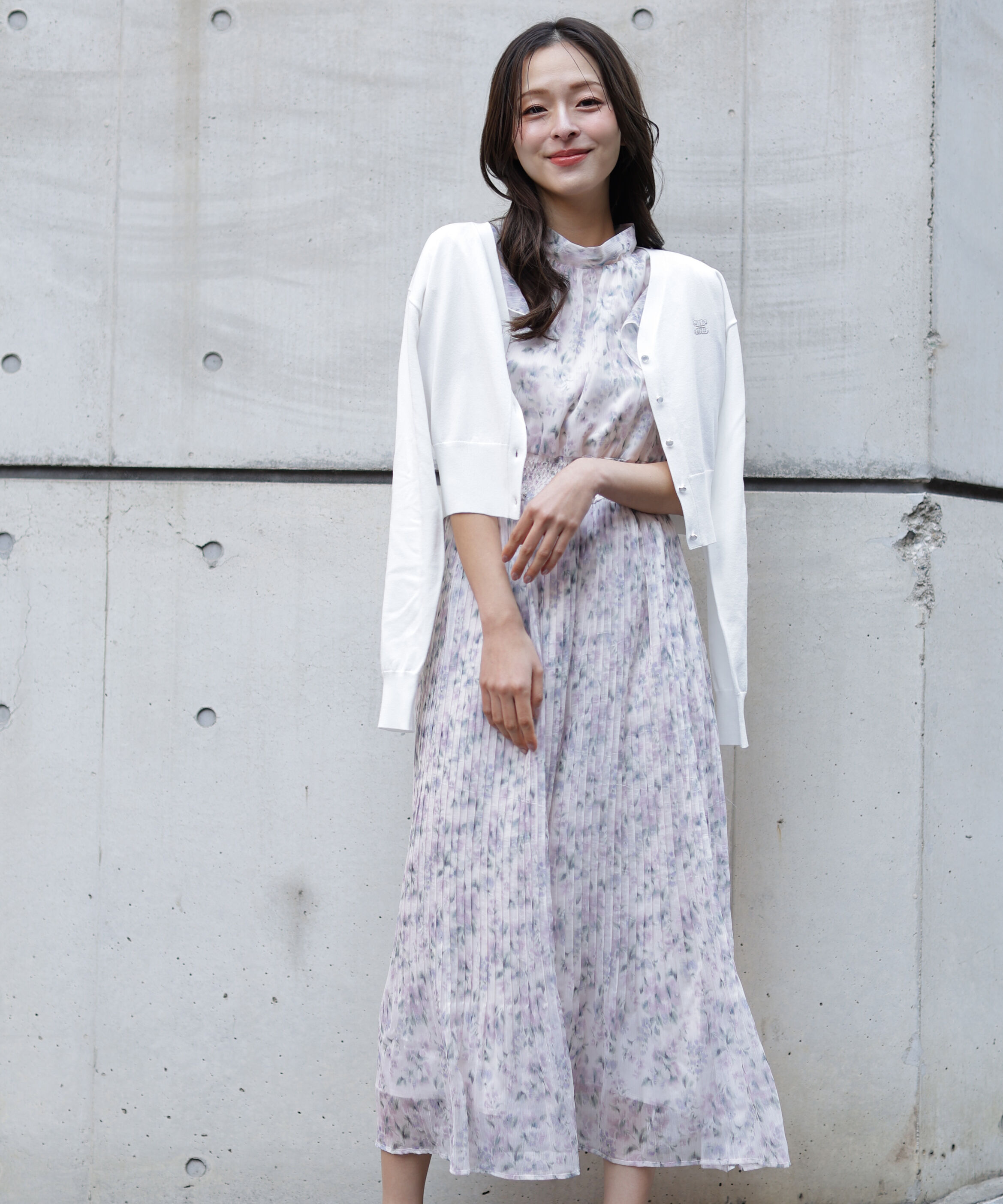  「リンクＪ刺繍UVカーディガン」|ニット・セーター|