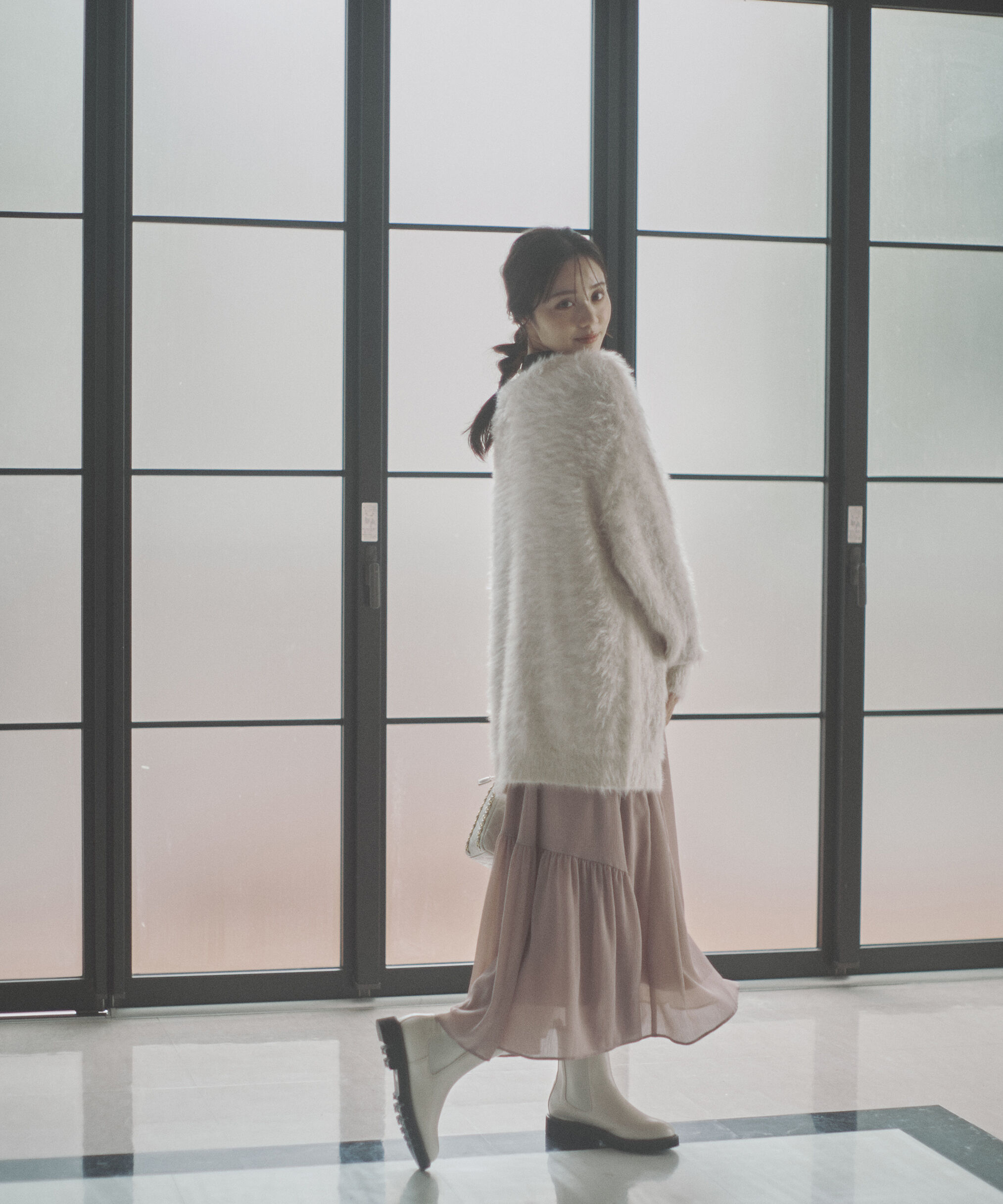 PROPORTION BODY DRESSING「キャットBIGカーディガン 25AW」|カーディガン|