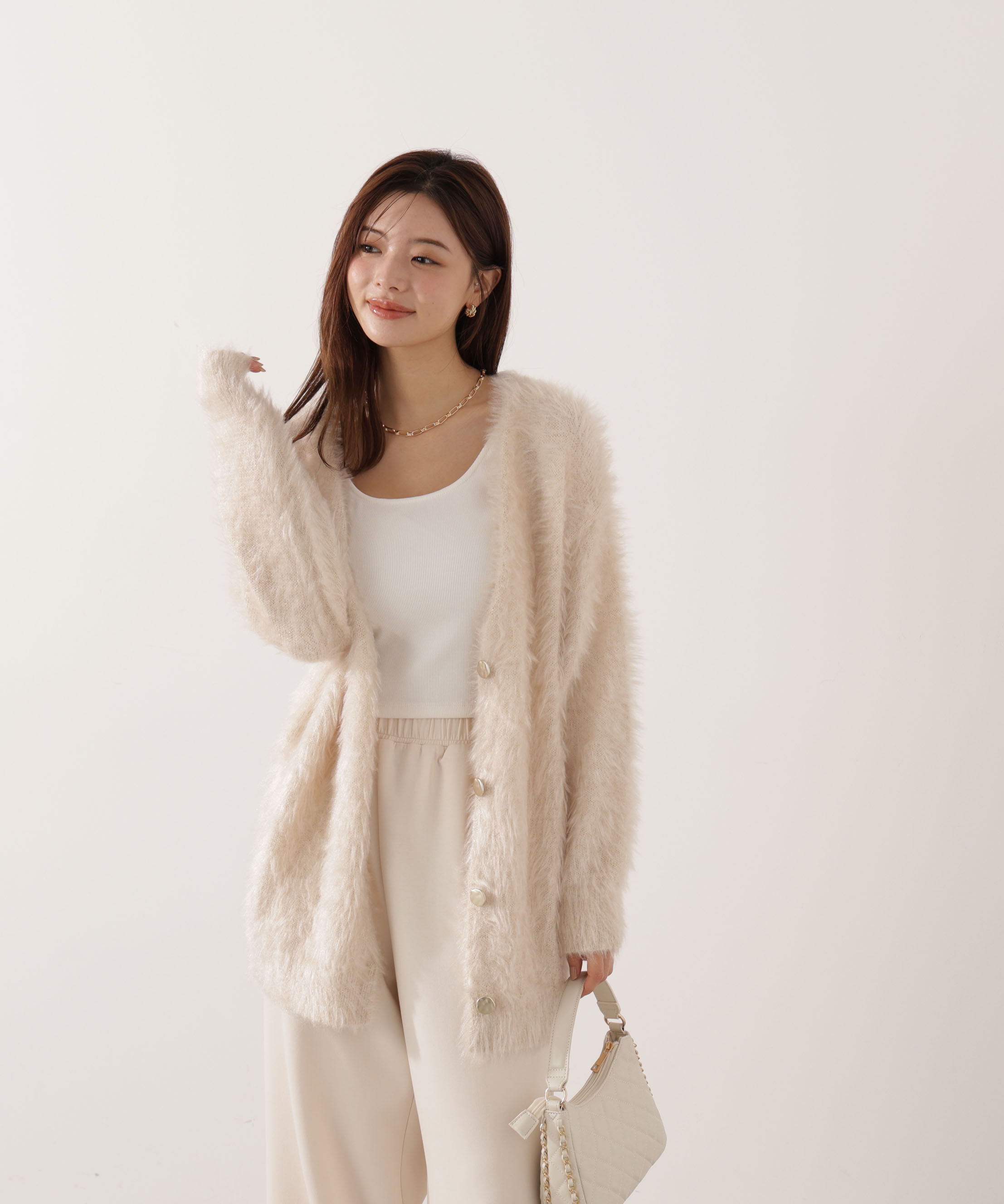 PROPORTION BODY DRESSING「キャットBIGカーディガン 25AW」|カーディガン|