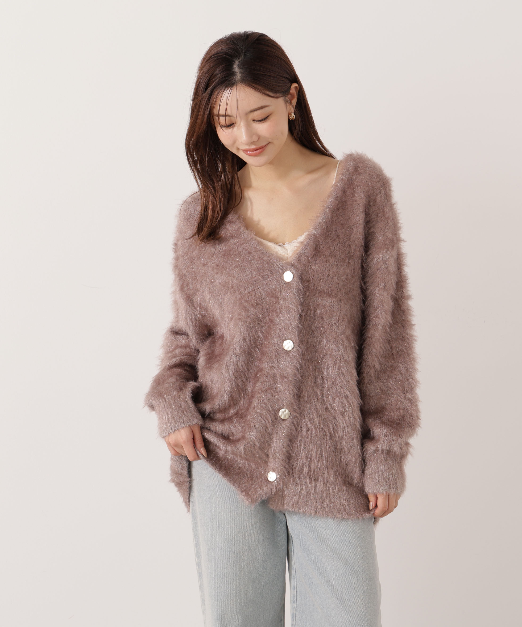 PROPORTION BODY DRESSING「キャットBIGカーディガン 25AW」|カーディガン|