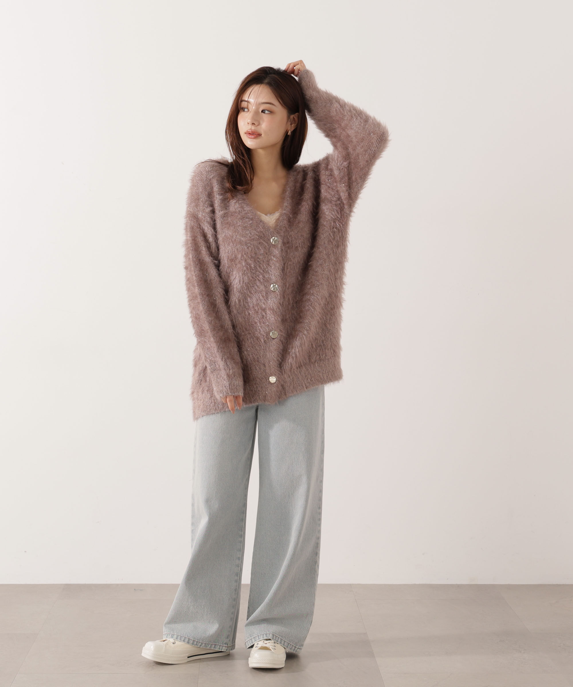 PROPORTION BODY DRESSING「キャットBIGカーディガン 25AW」|カーディガン|