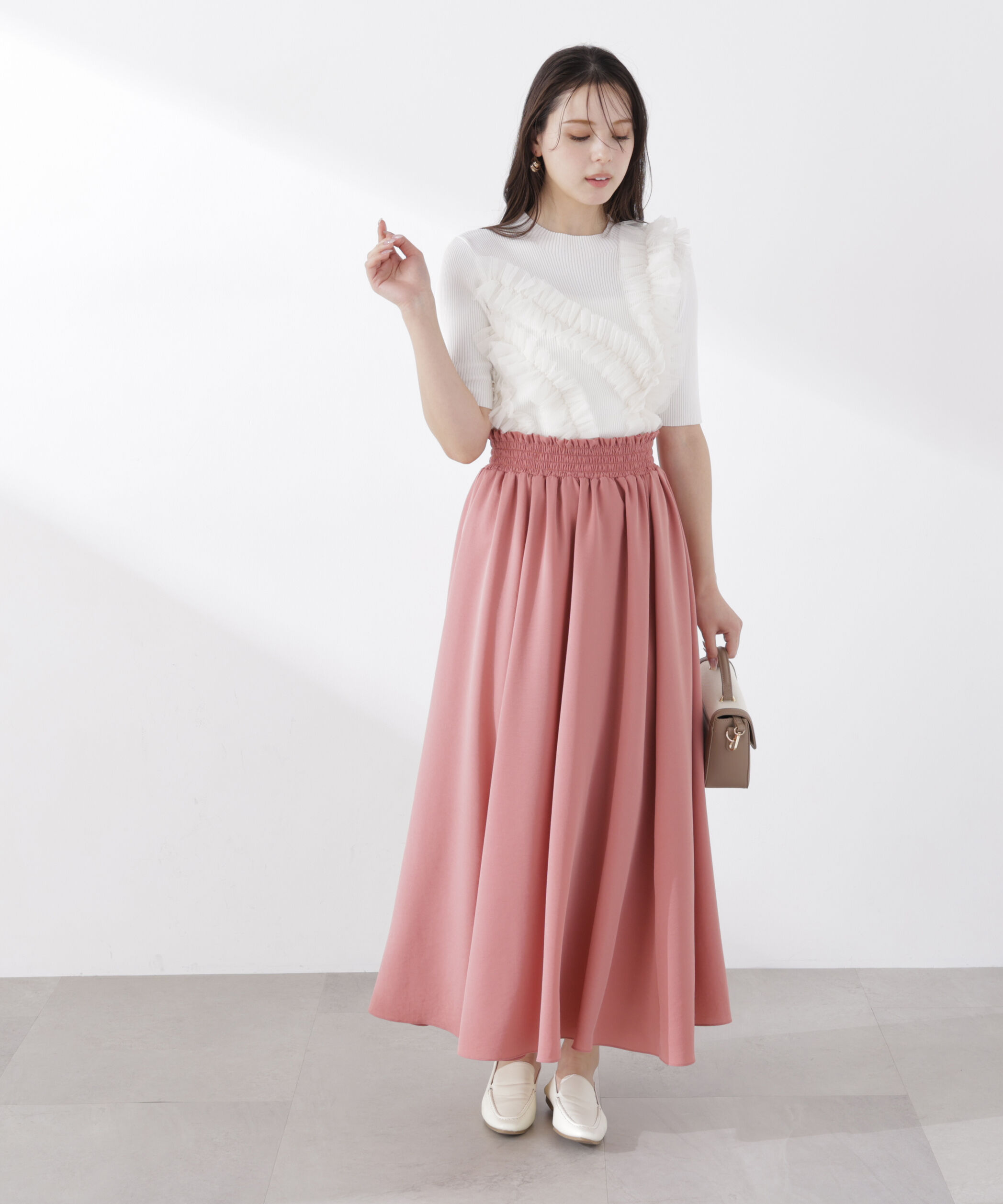 PROPORTION BODY DRESSING「ゴムシャーリングギャザースカート　26SS」|スカート|