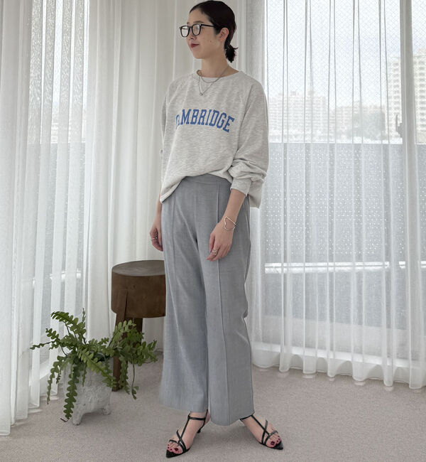 Doux archives「センターピンタックセミフレアパンツ」|チノ|