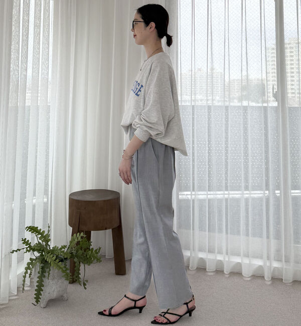 Doux archives「センターピンタックセミフレアパンツ」|チノ|